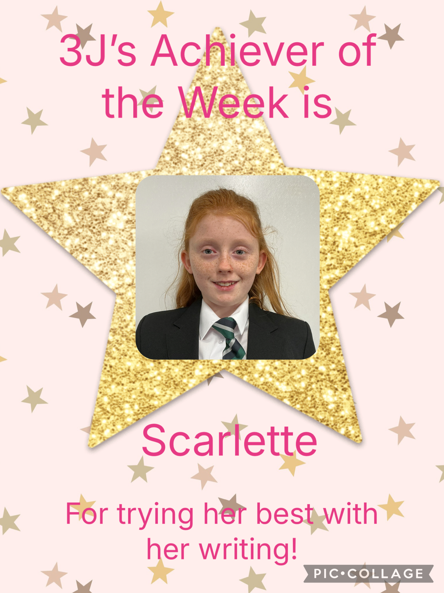 Image of Achiever of the week!