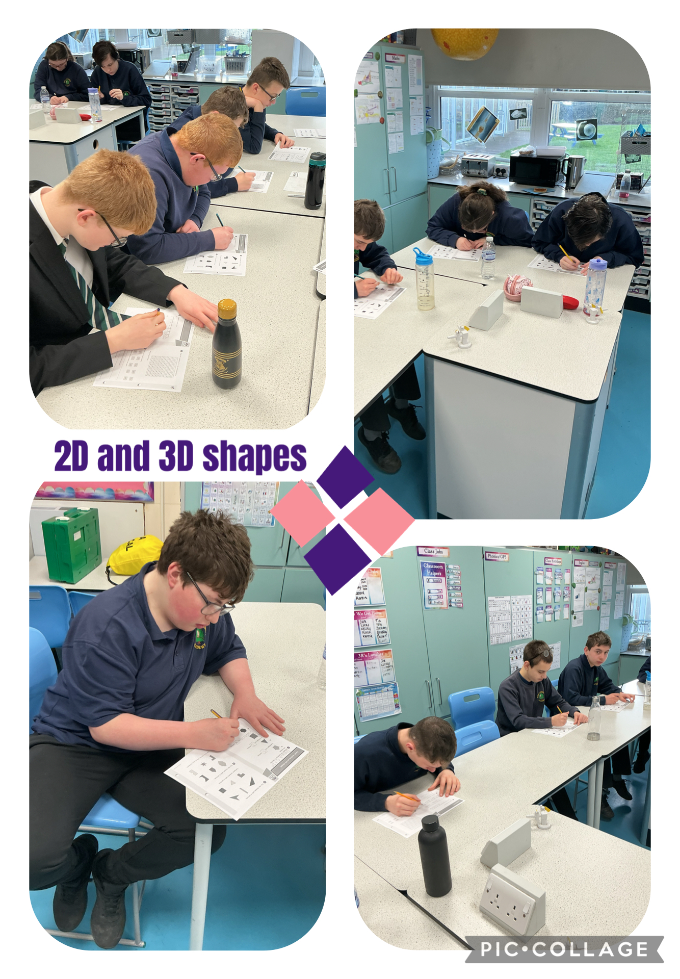 Image of 2D and 3D Shapes 