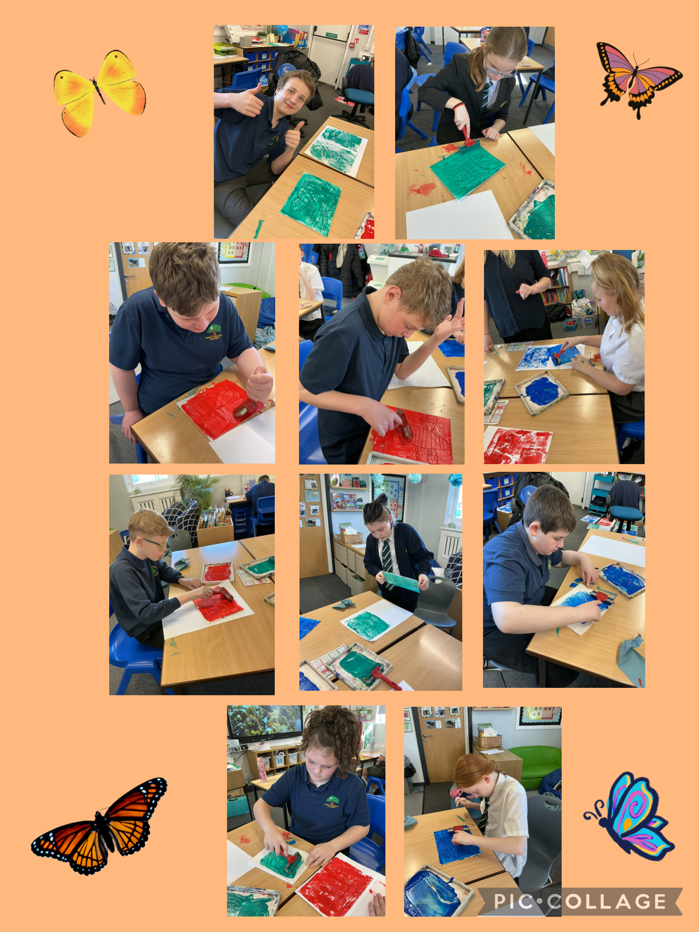 Image of Butterfly printing