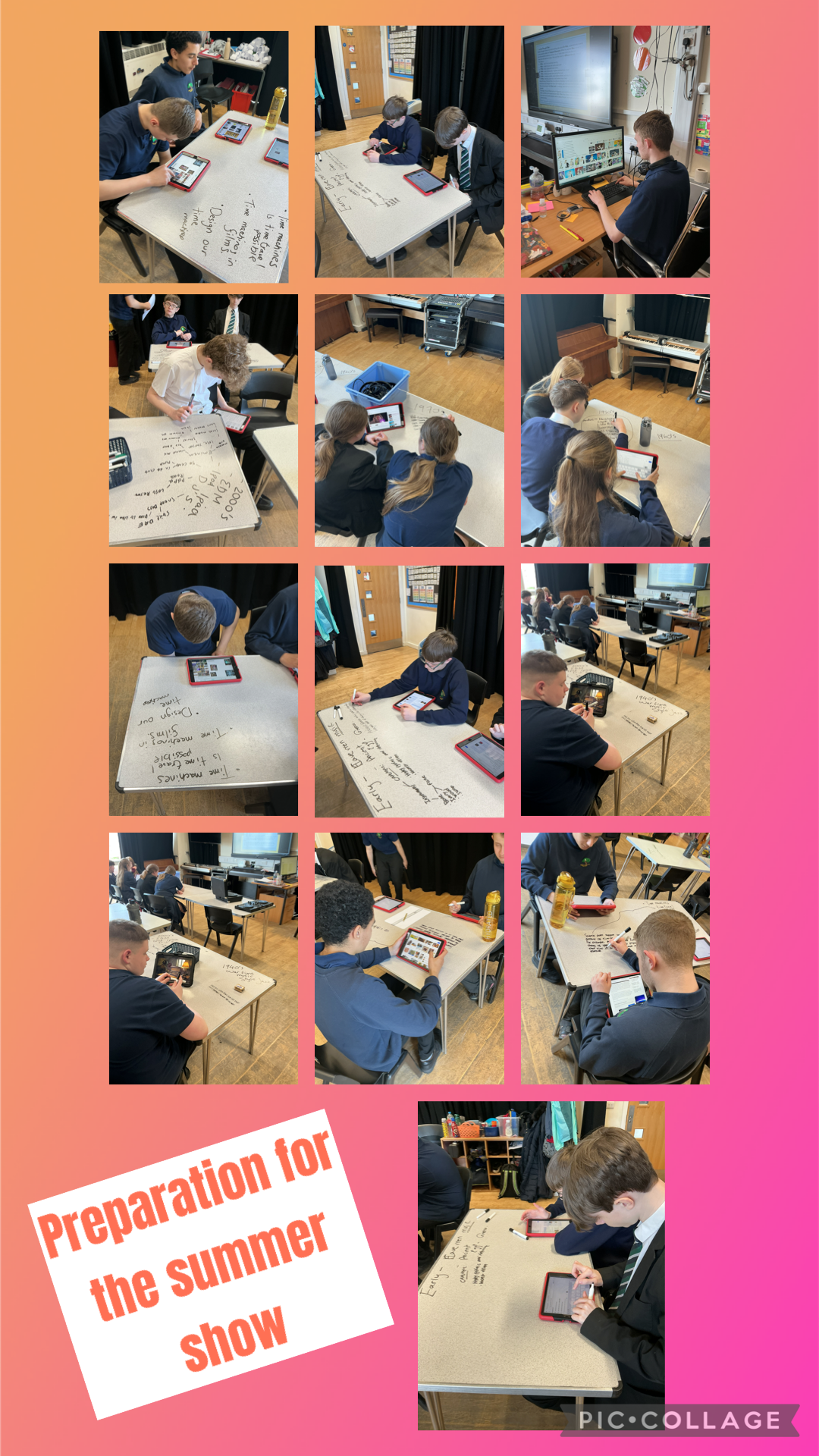 Image of Preparing for the summer show