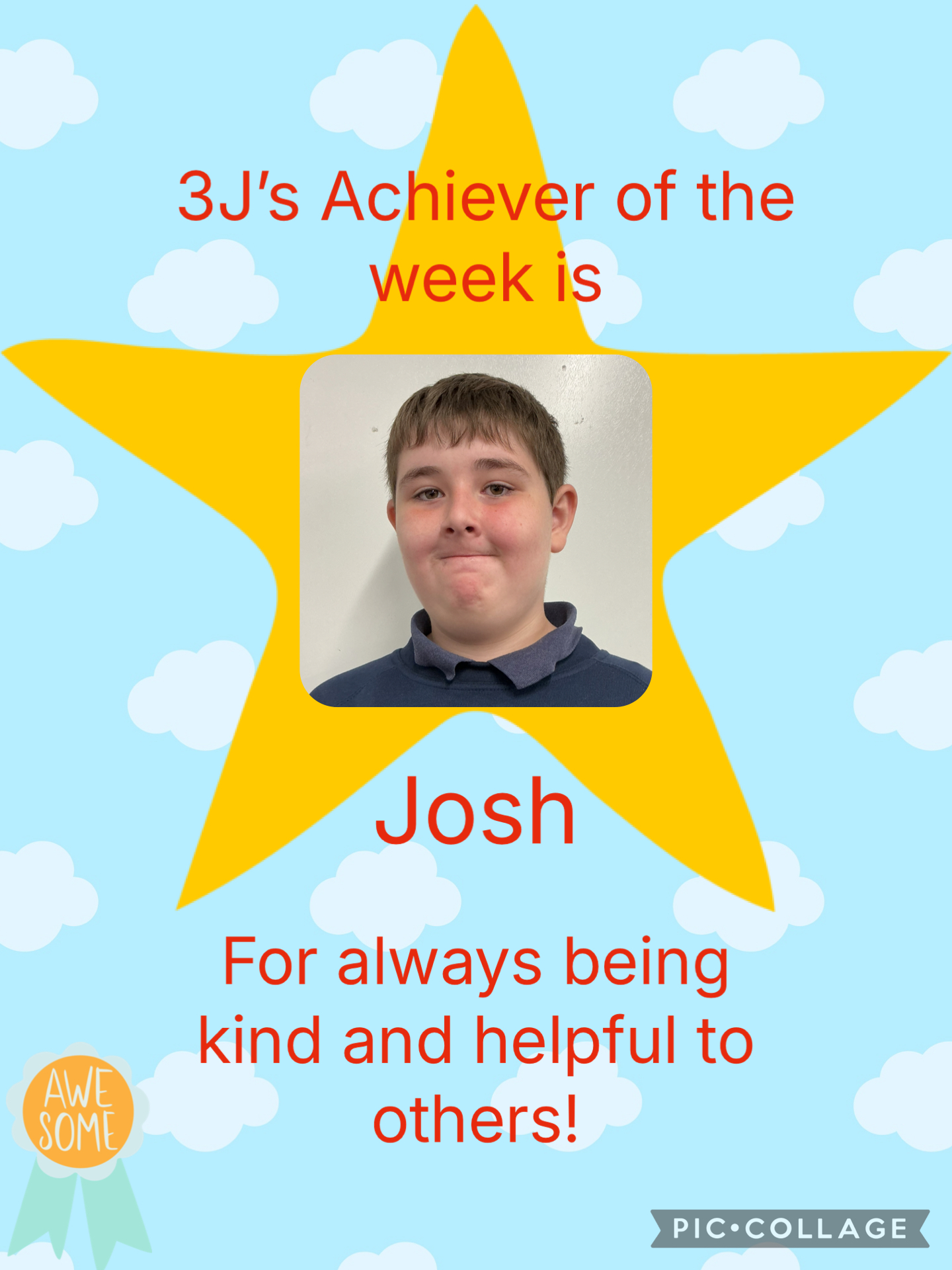 Image of Achiever of the week!