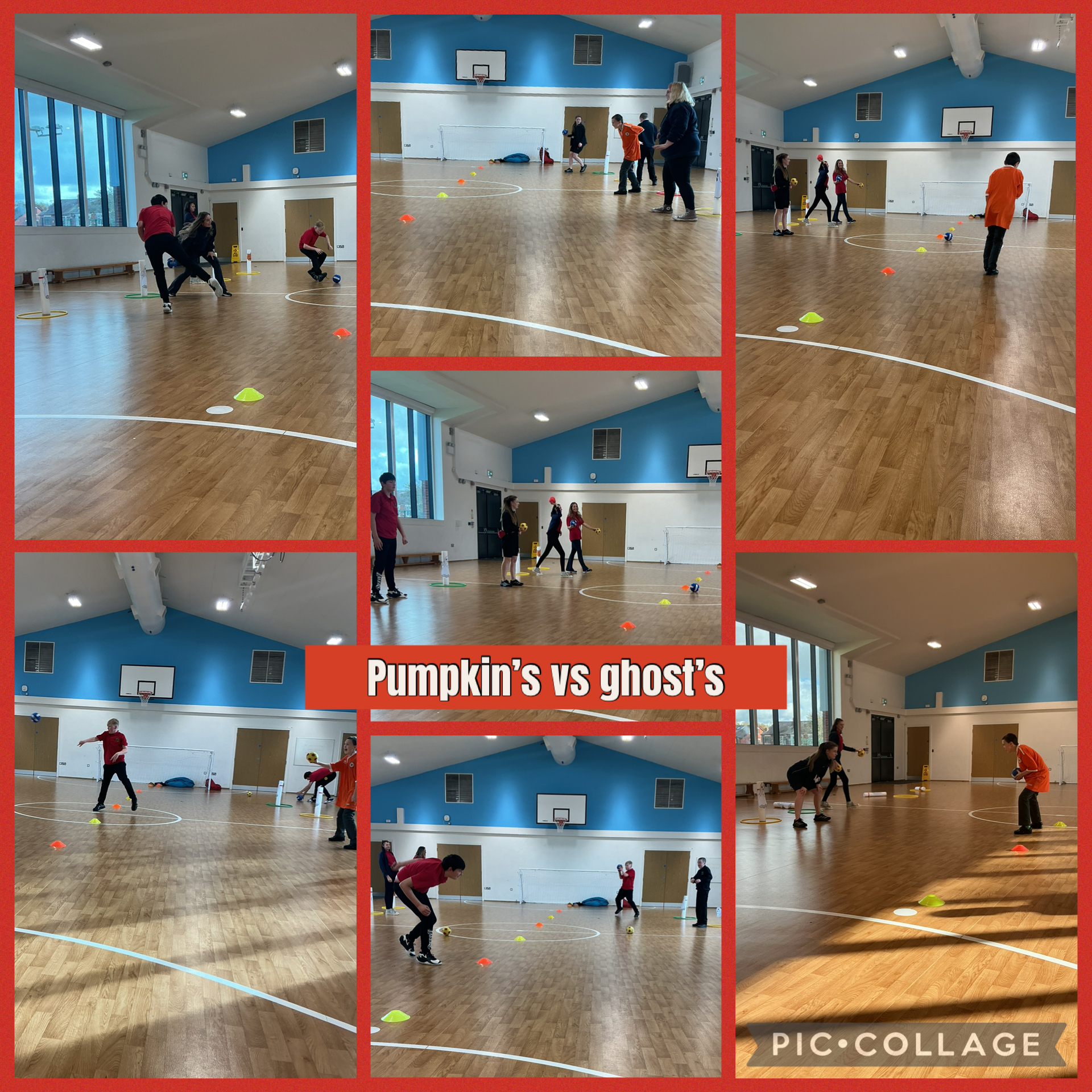 Image of pumpkins vs ghosts 🎃👻