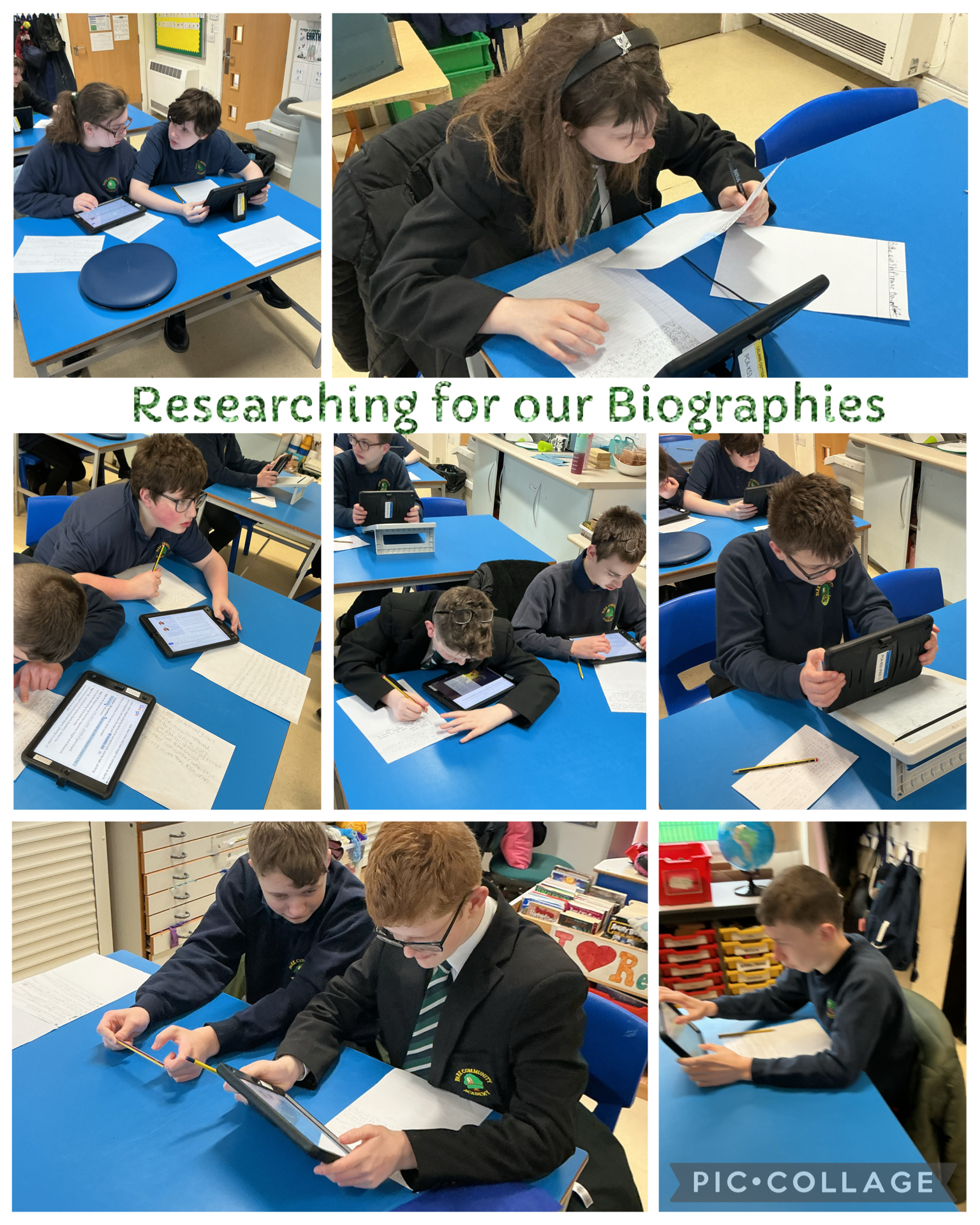 Image of Researching for our Biographies