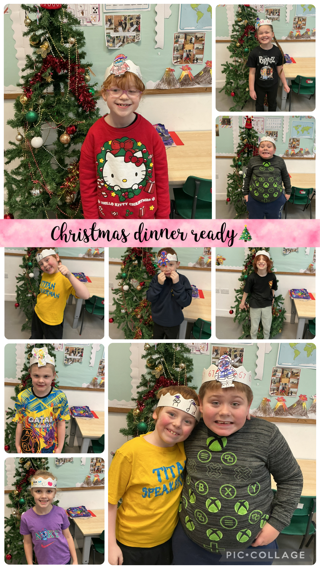 Image of Christmas dinner party hats!