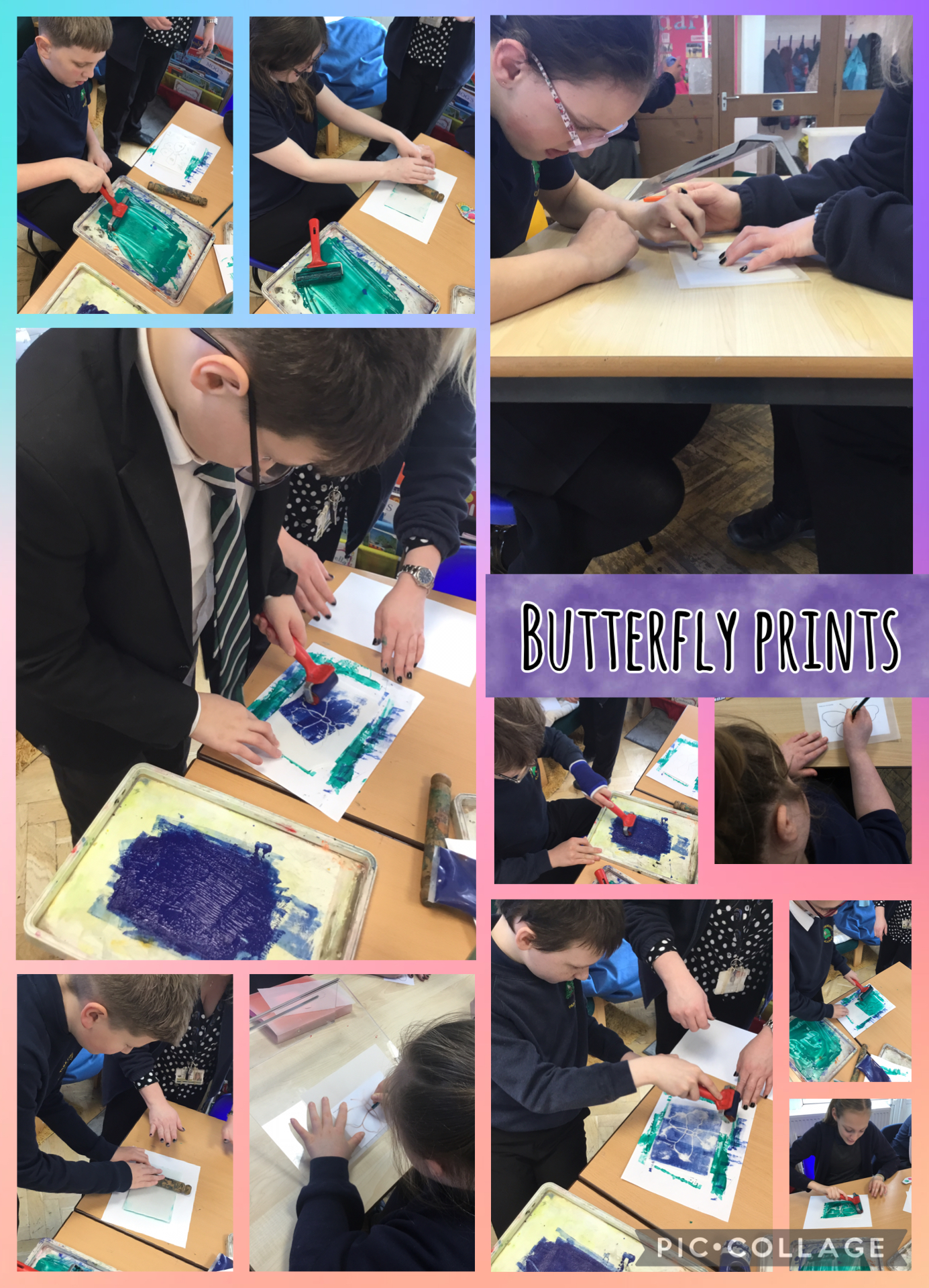 Image of Butterfly prints in Art