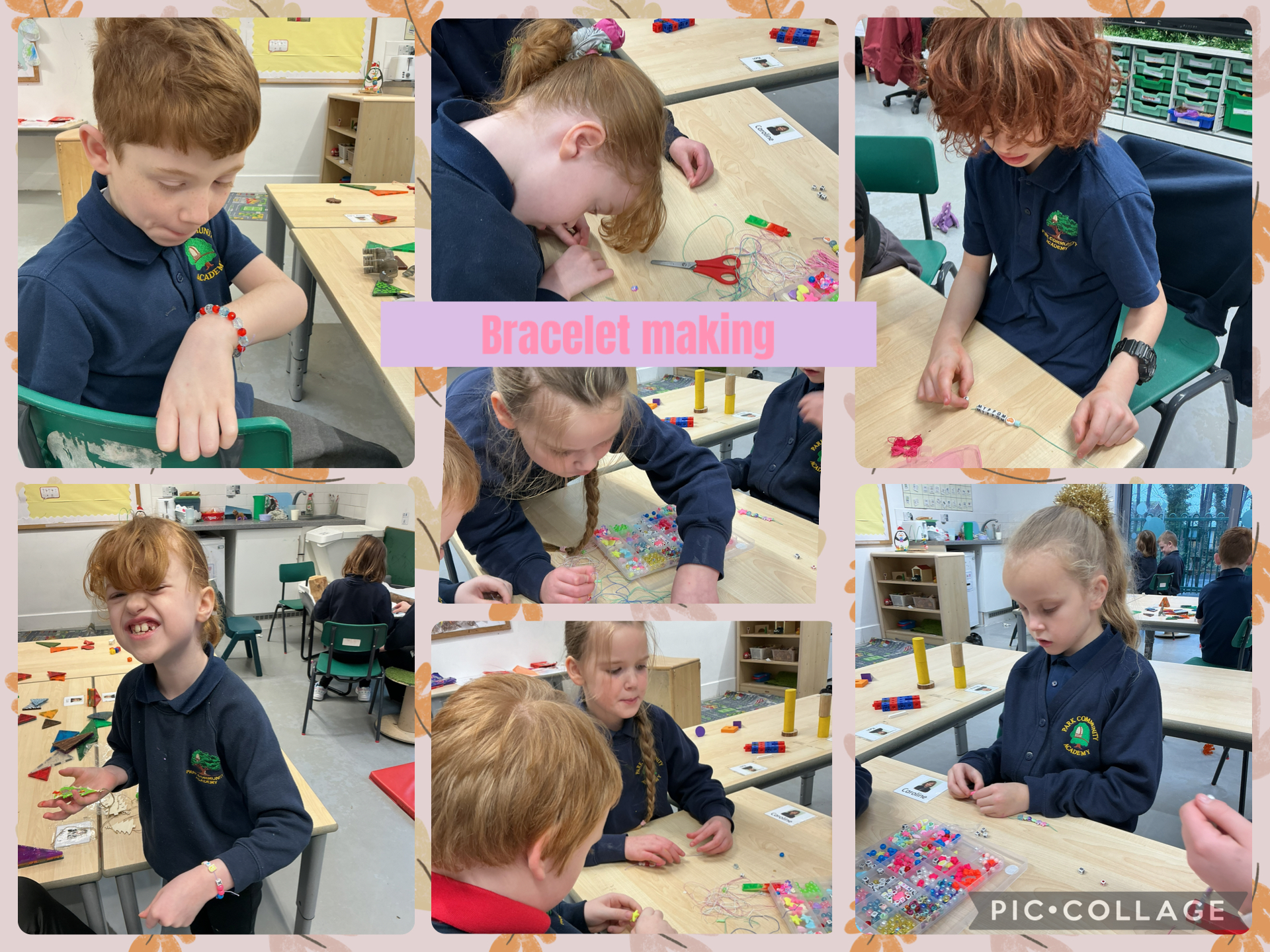 Image of Making bracelets 