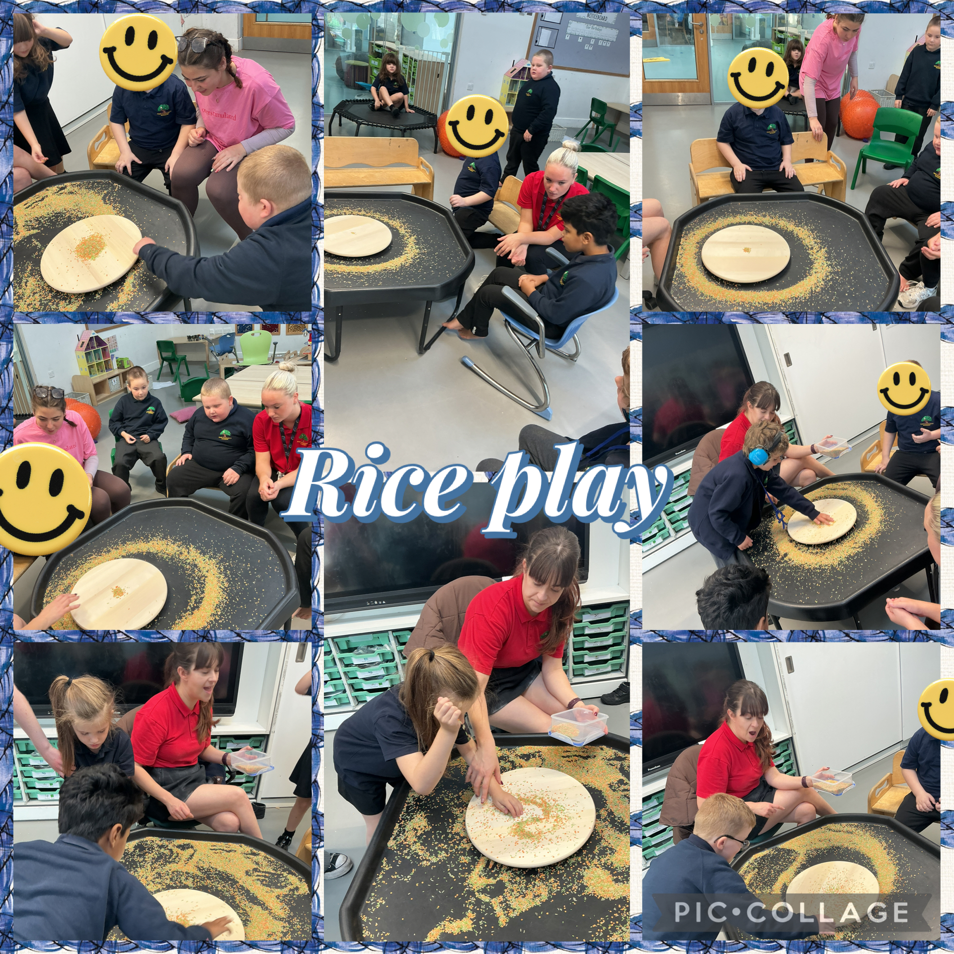 Image of Sensory rice play
