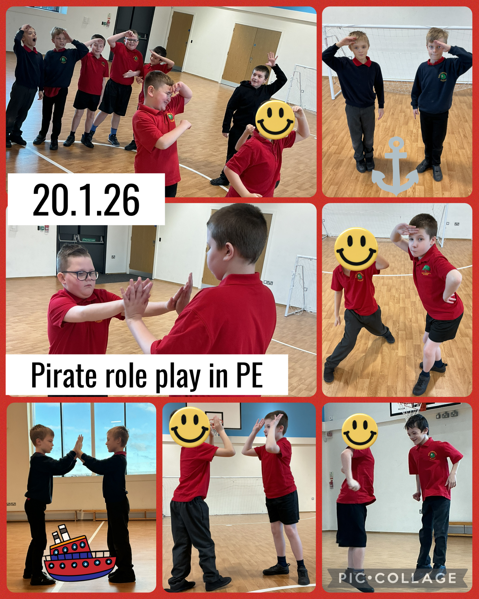 Image of Pirate role play in PE