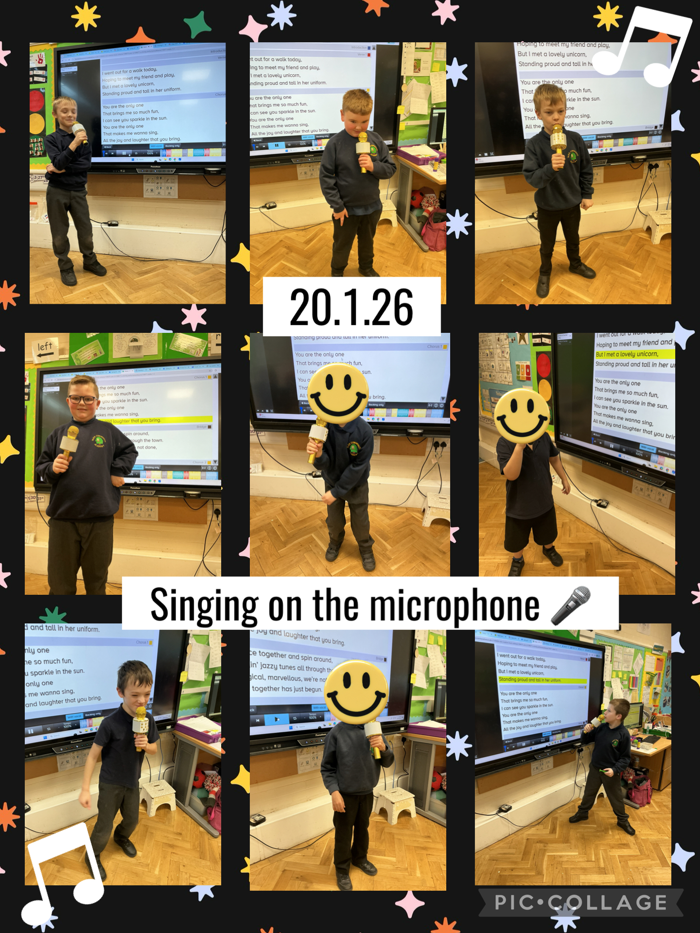 Image of Singing with the microphone!