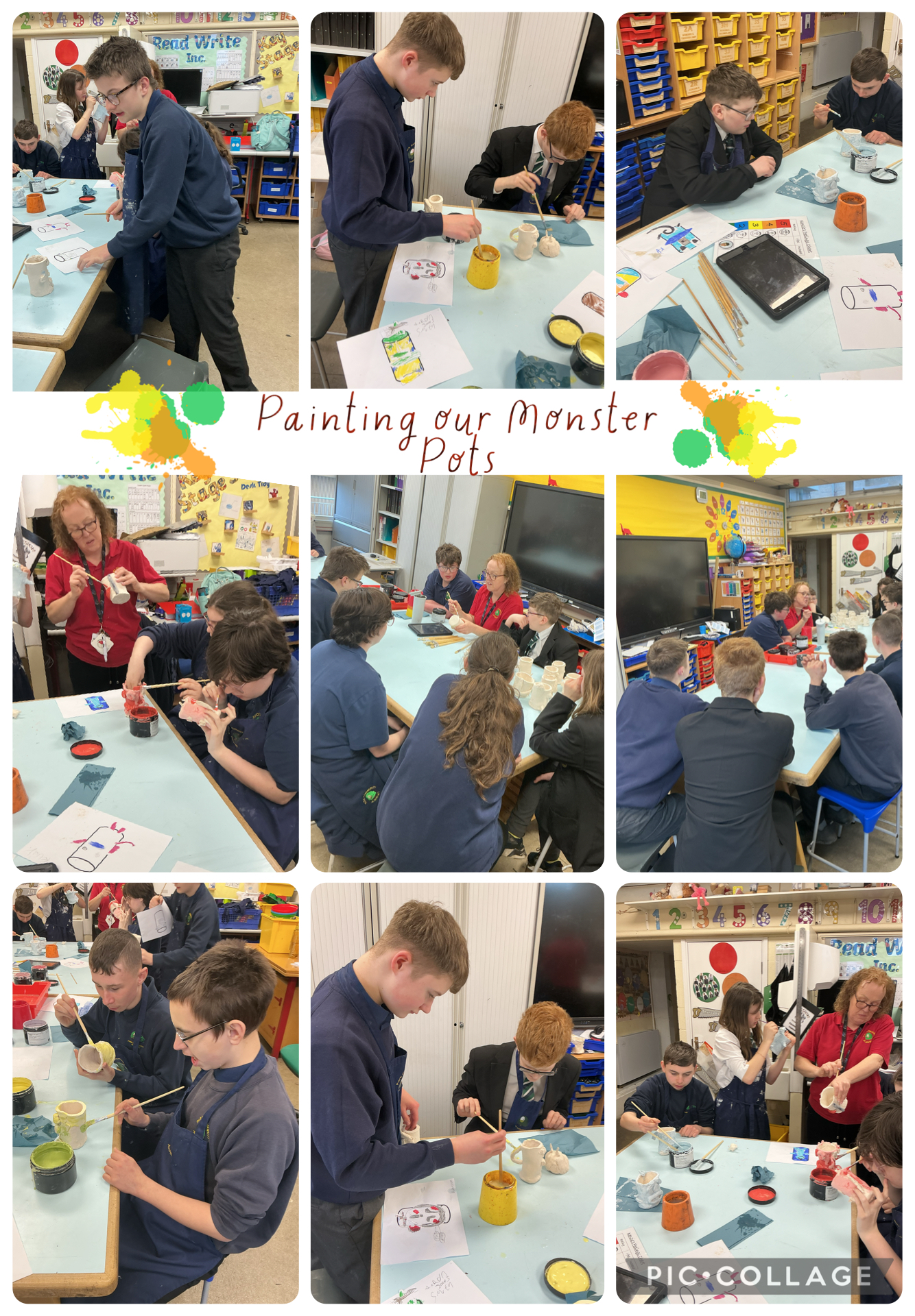 Image of Painting Monster Pots 