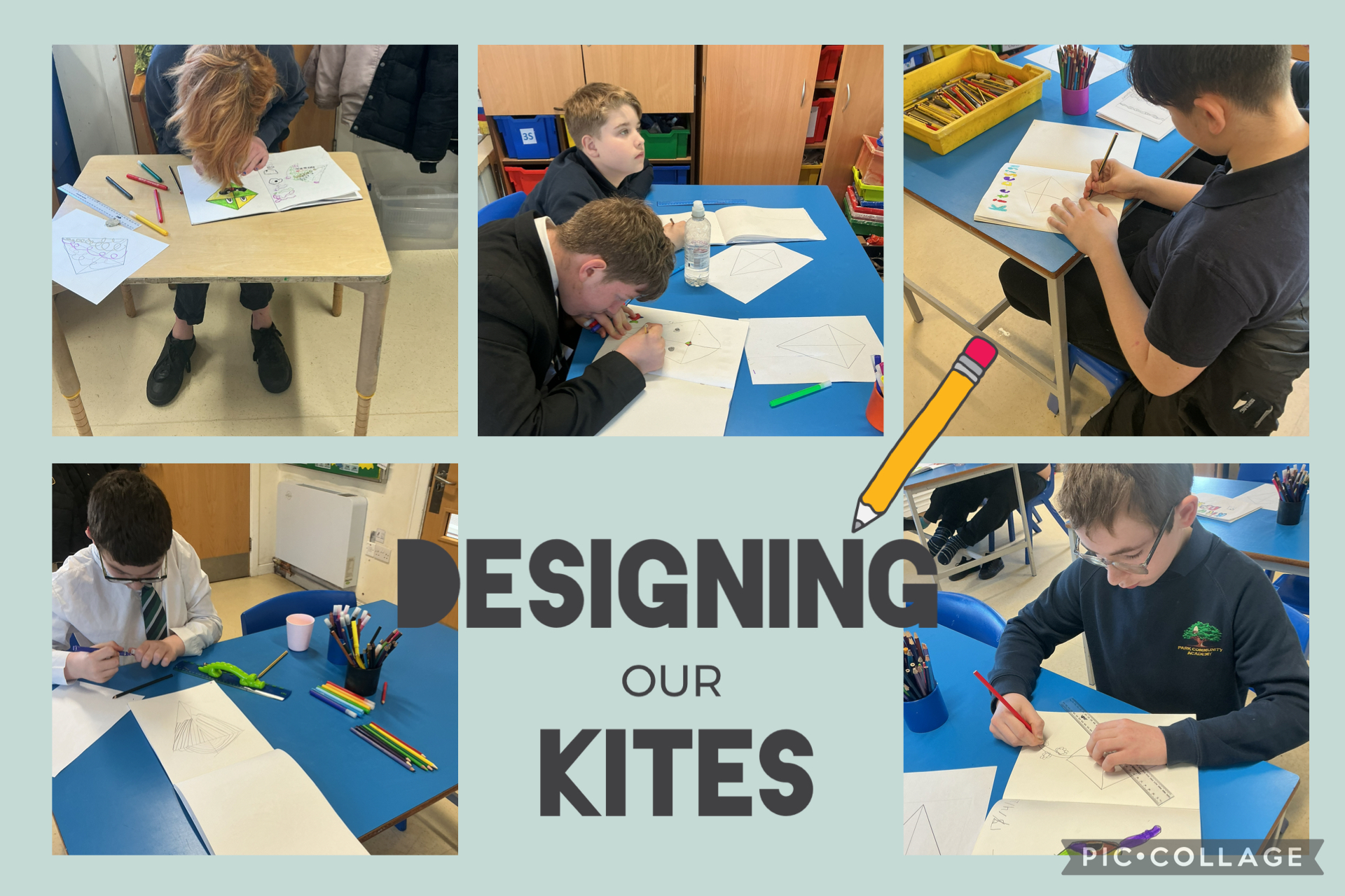 Image of Designing our kites! 
