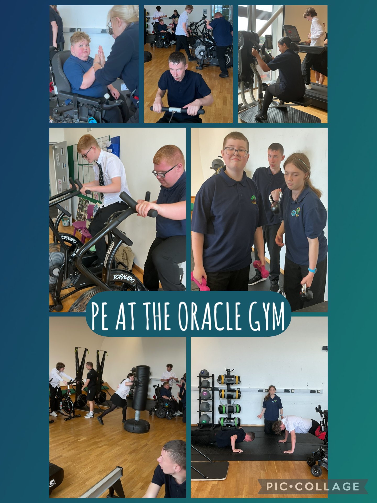 Image of PE at the Oracle gym