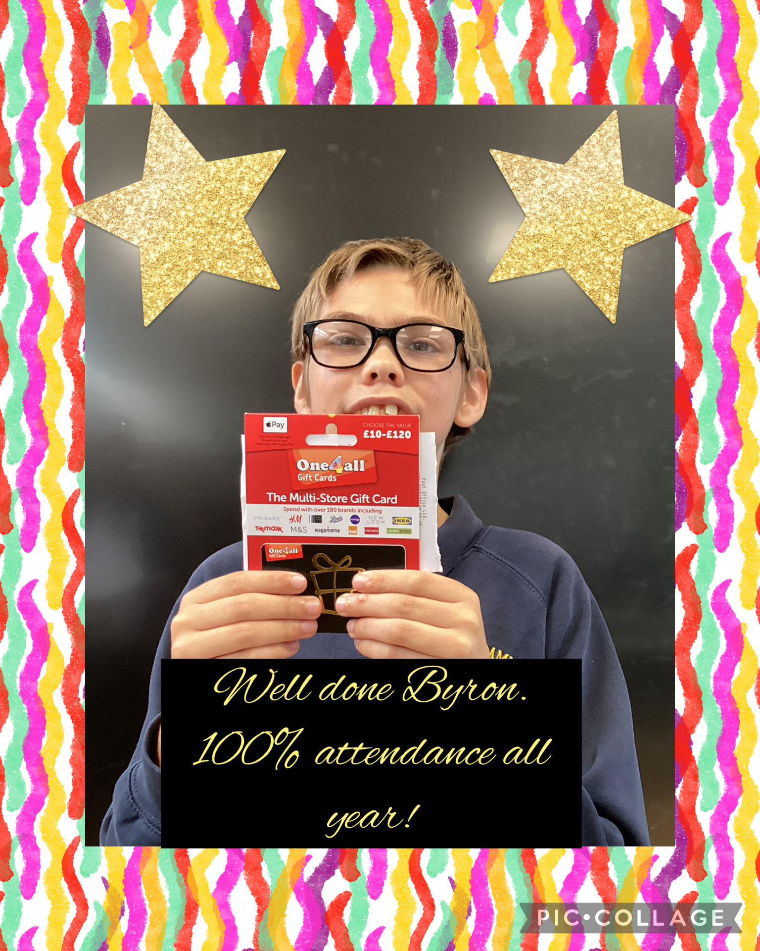Image of 100% attendance all year!