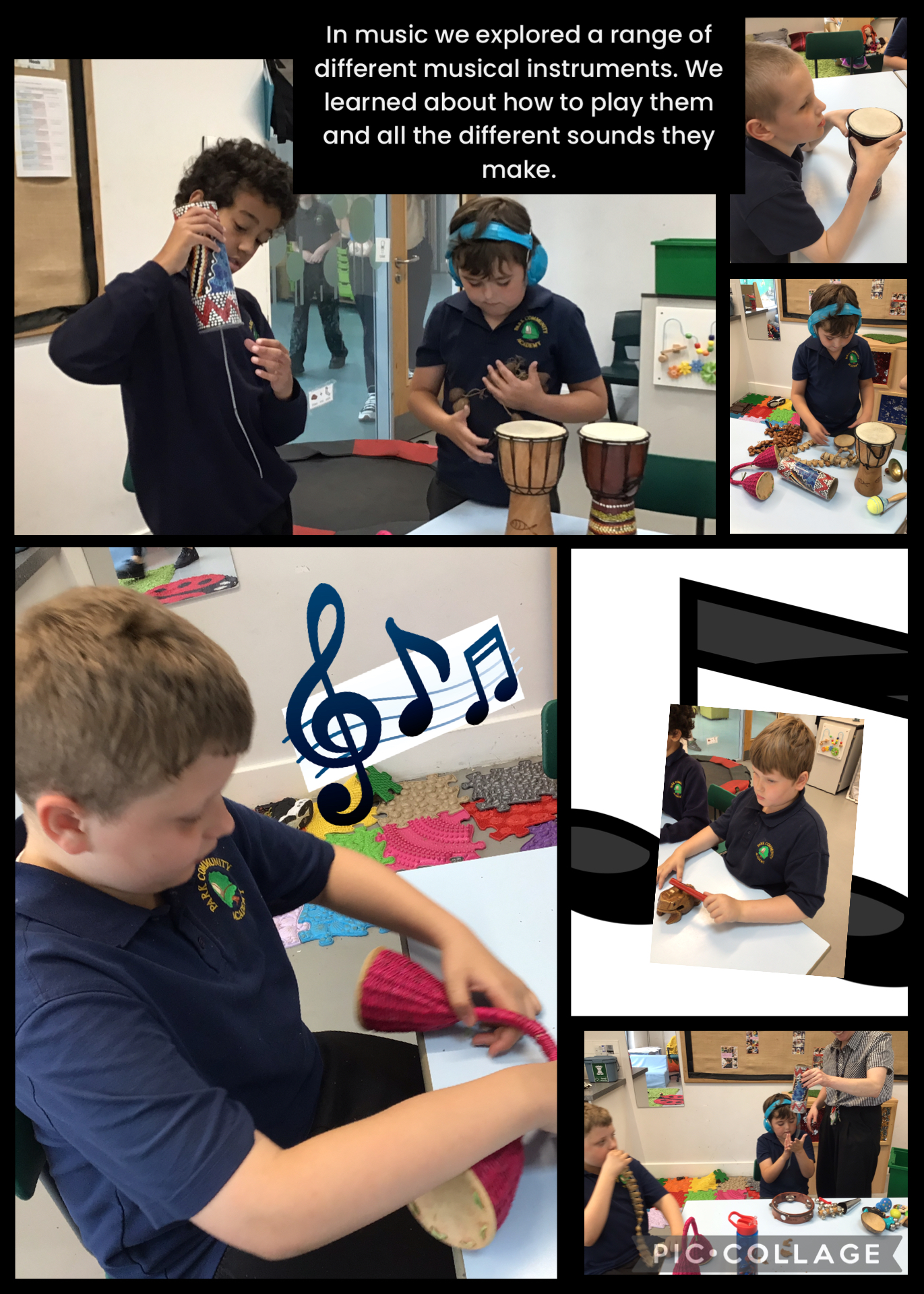 Image of Exploring instruments and the sounds they make 