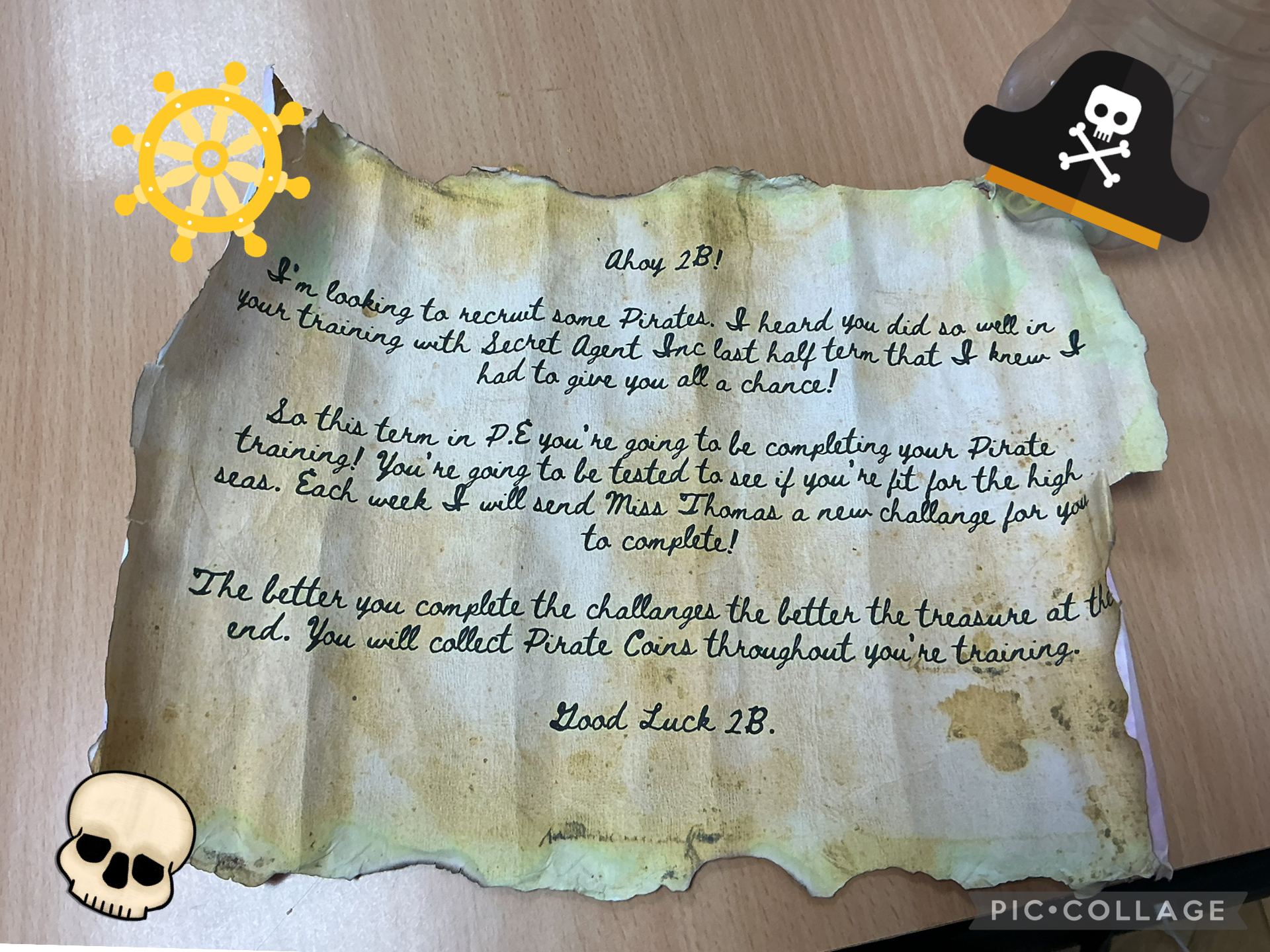 Image of Pirate letter !