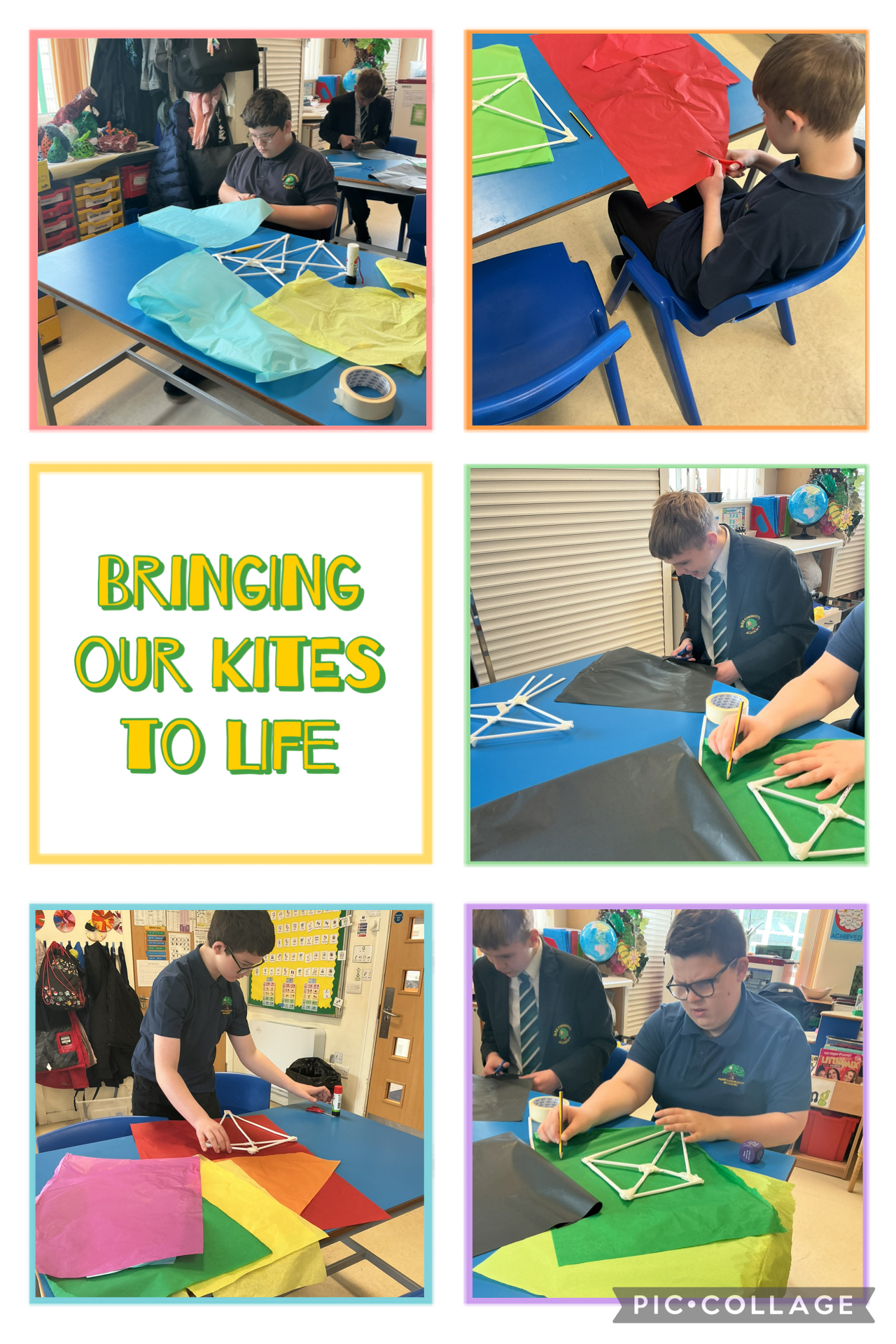 Image of Bringing our kites to life! 