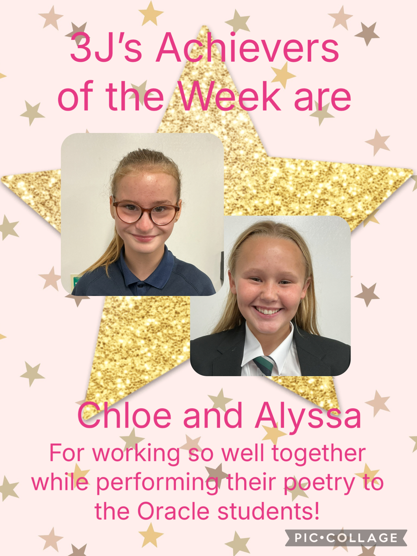 Image of Achievers of the week!