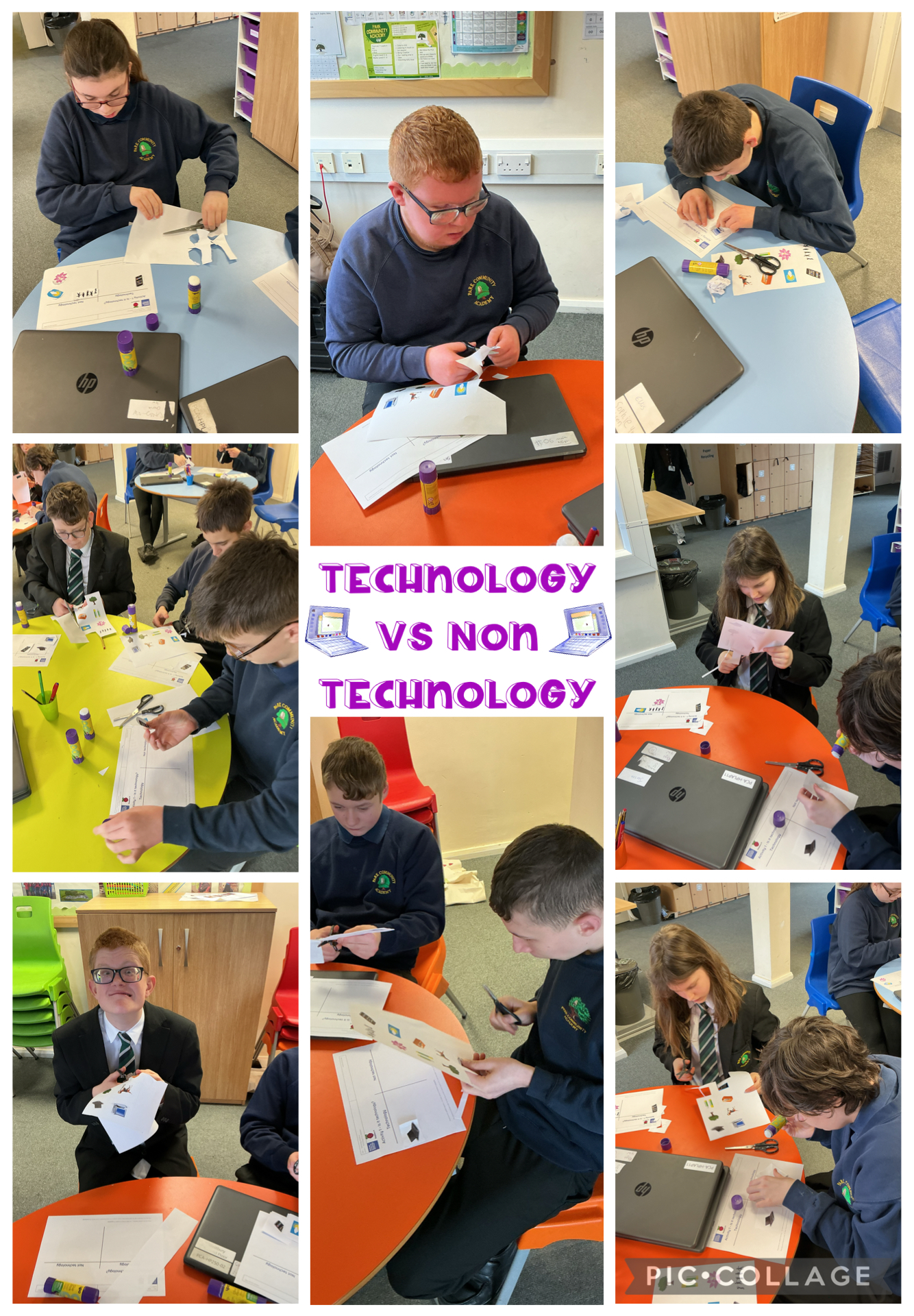 Image of Technology vs Non Technology objects