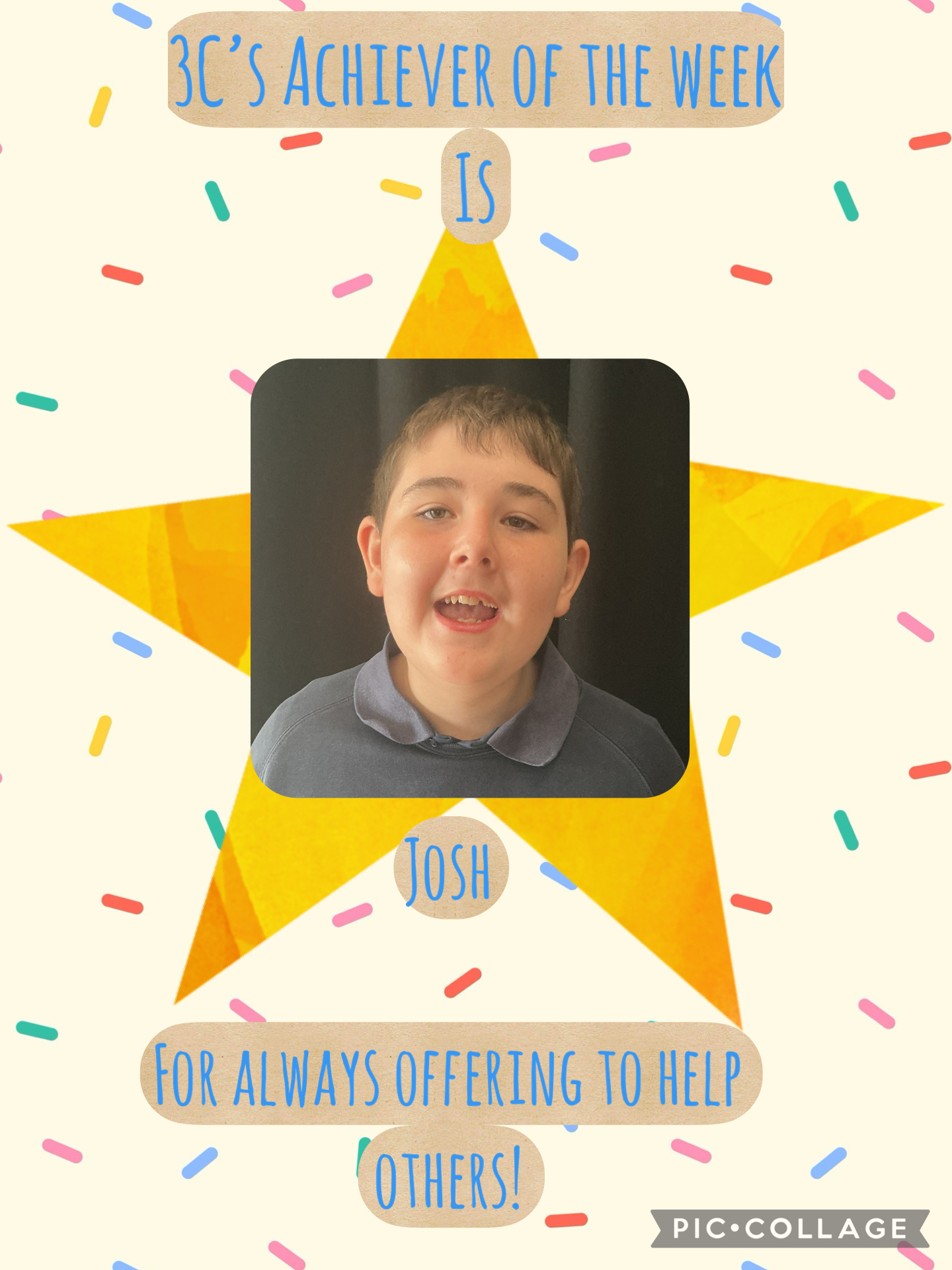 Image of Achiever of the week!