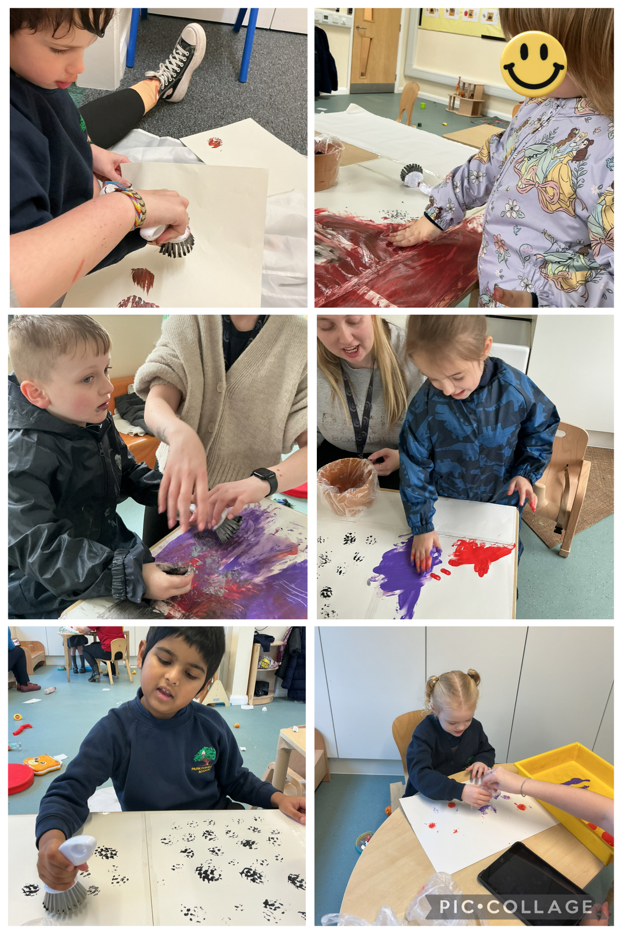 Image of Getting creative with paint!