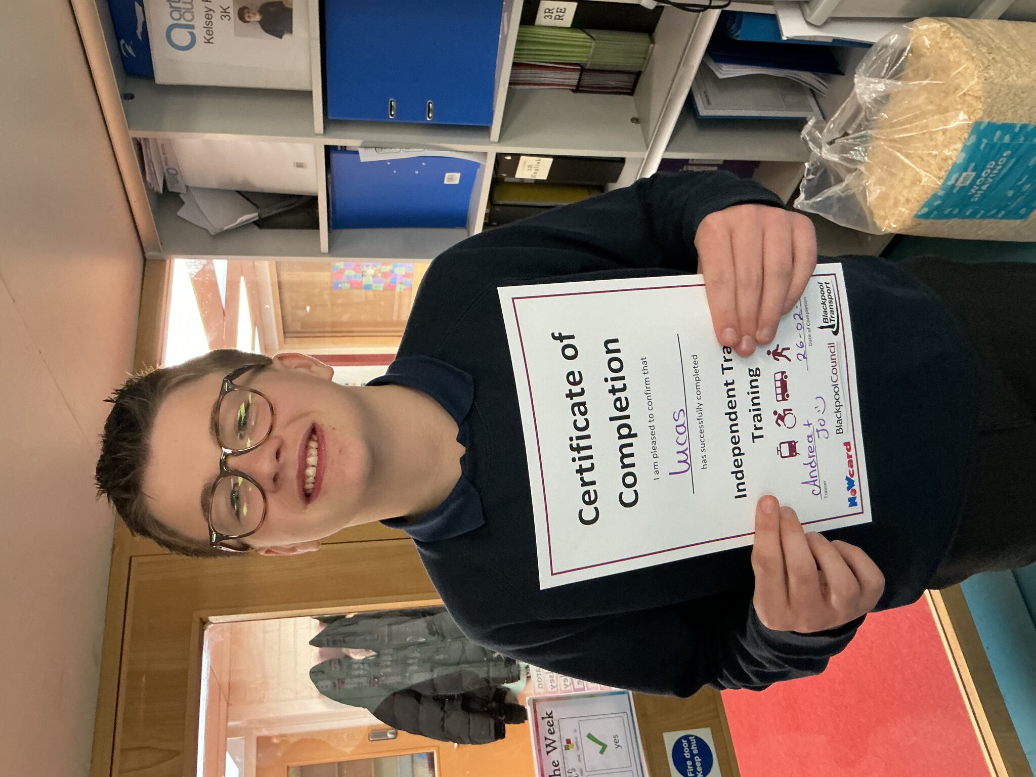 Image of Travel Training Completed ! 