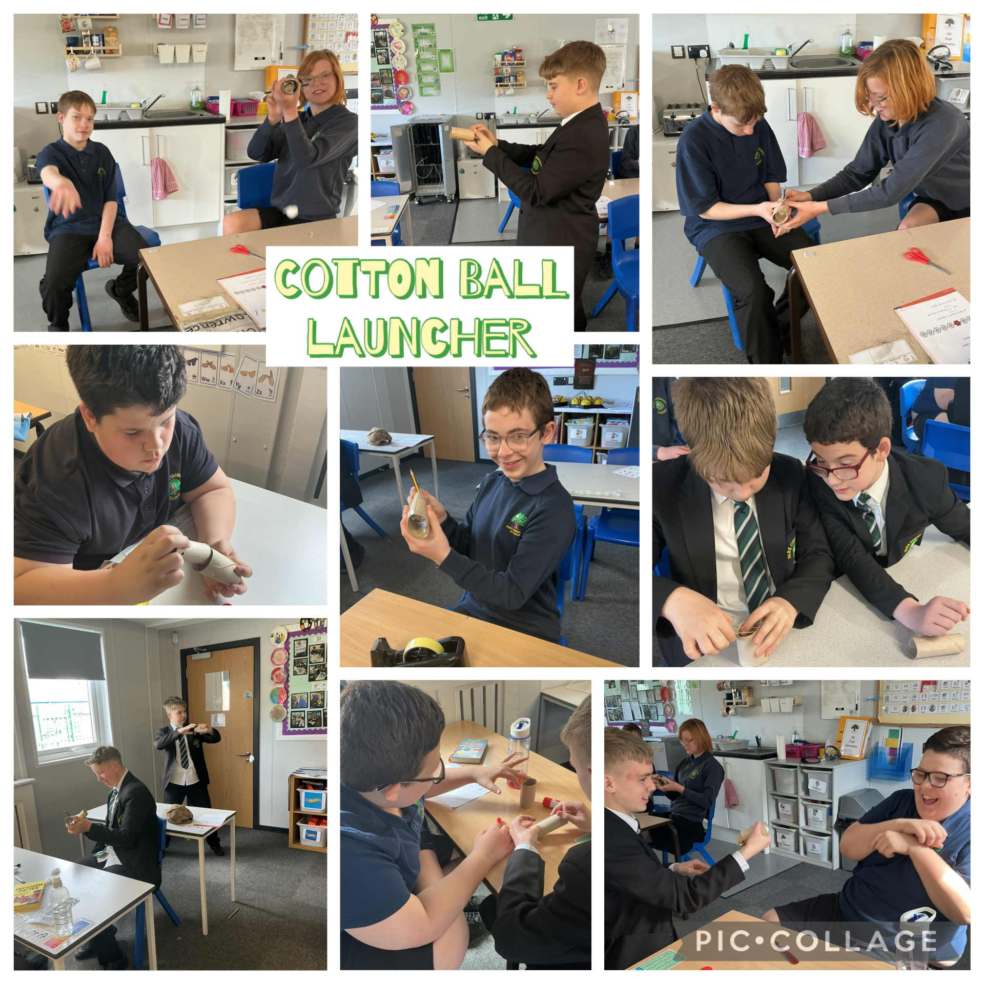 Image of Creating cotton ball launchers