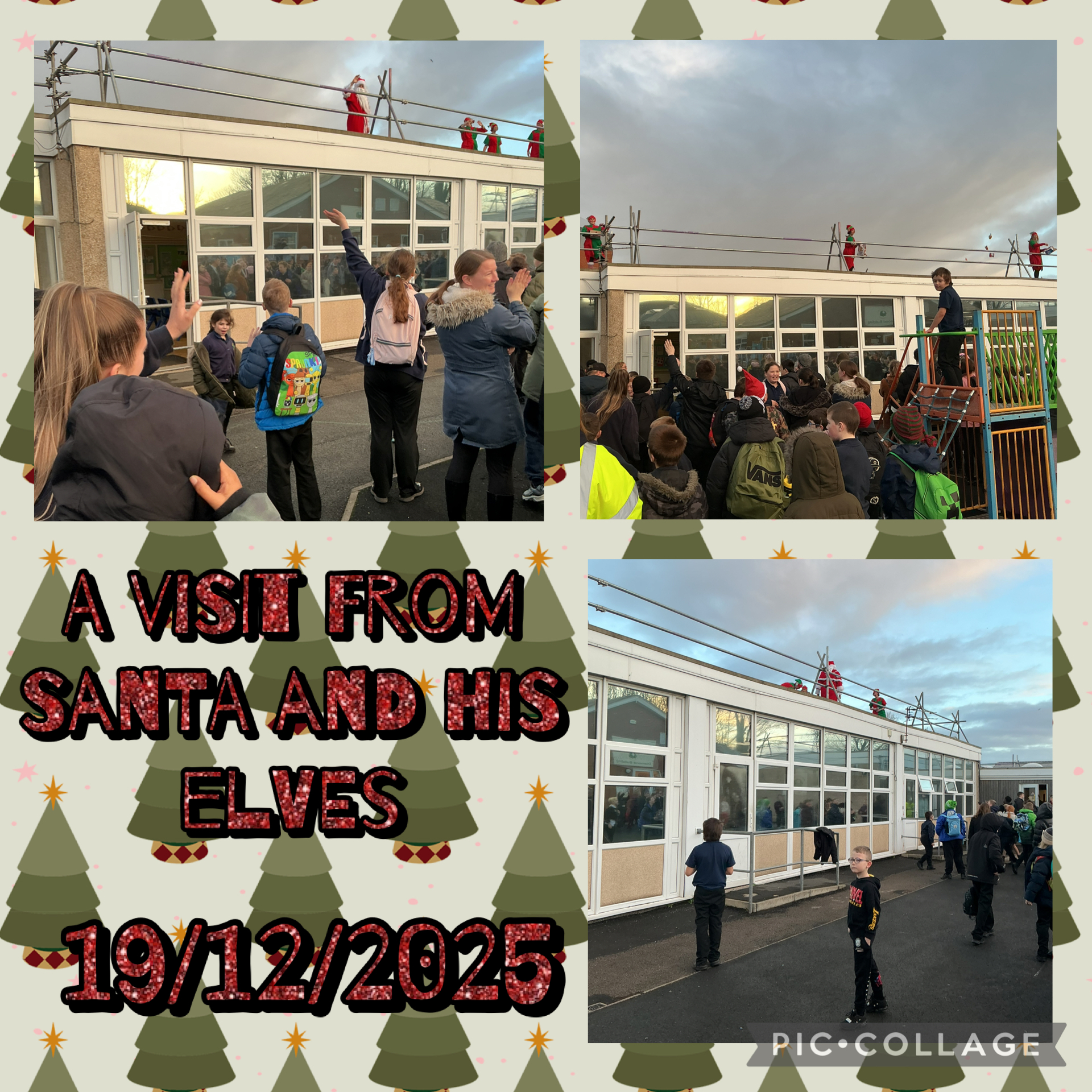 Image of Santa was on the roof!