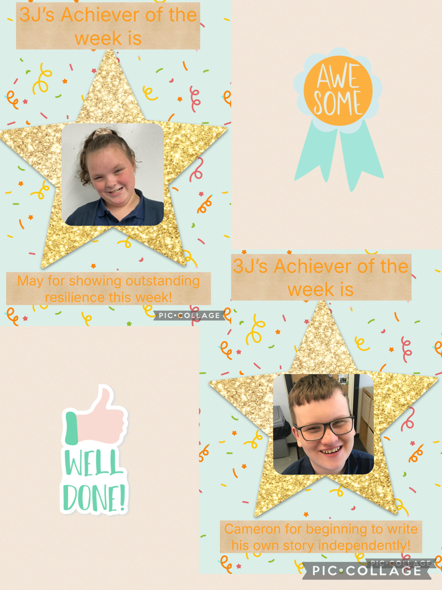 Image of Achievers of the week!