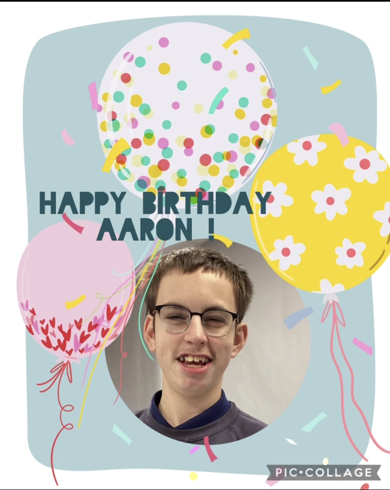 Image of Happy Birthday Aaron
