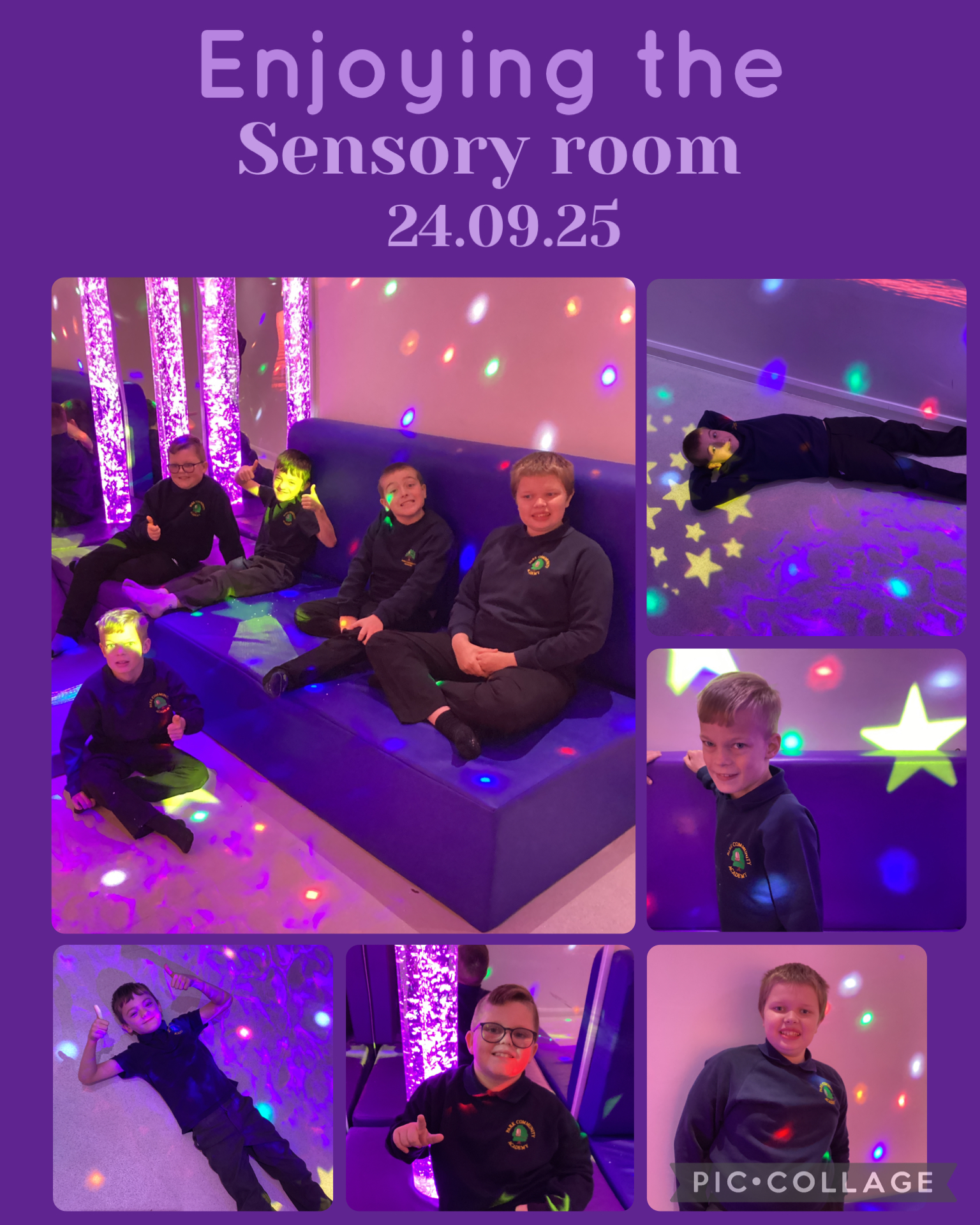 Image of Enjoying the sensory room