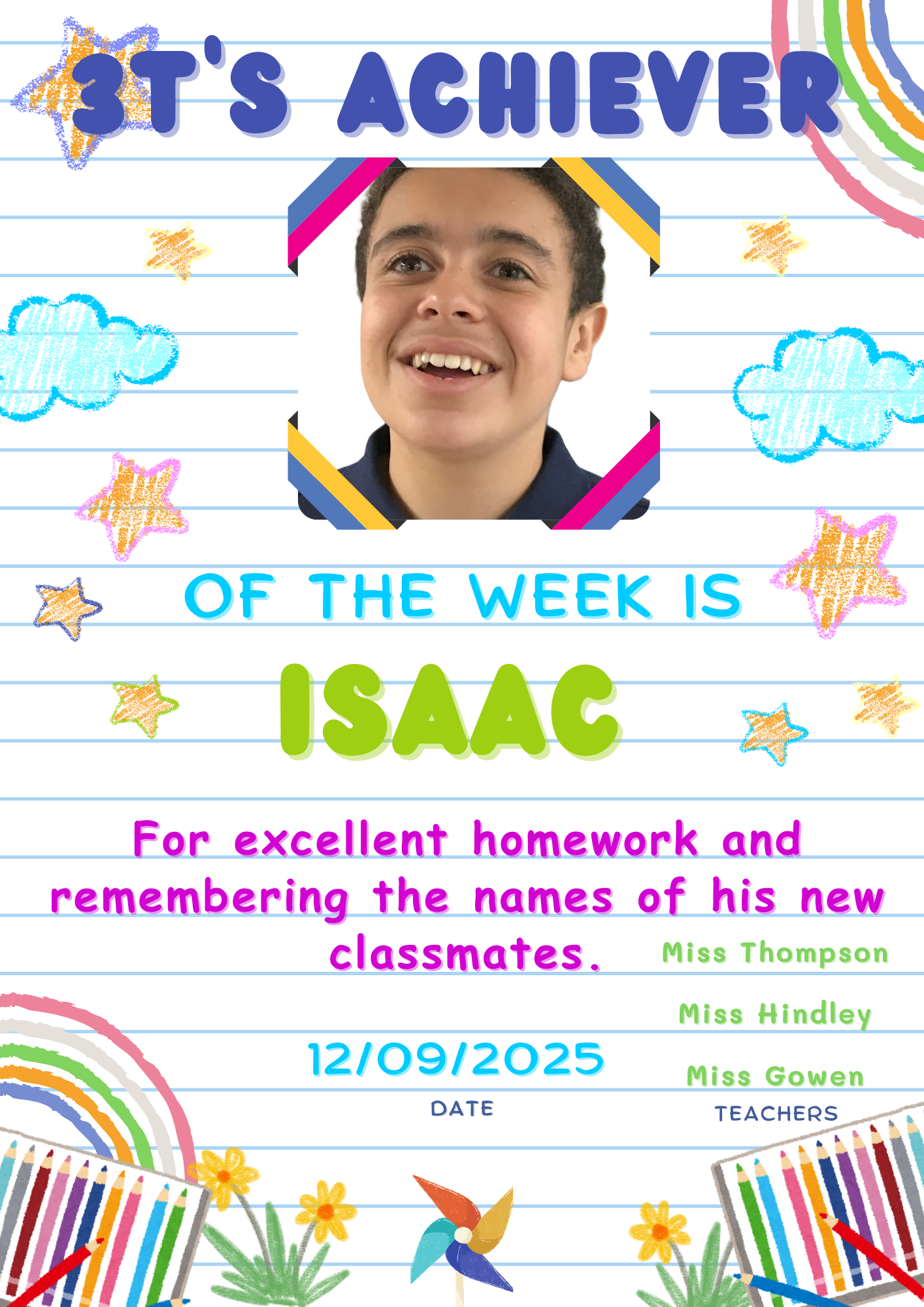 Image of Achiever of the week