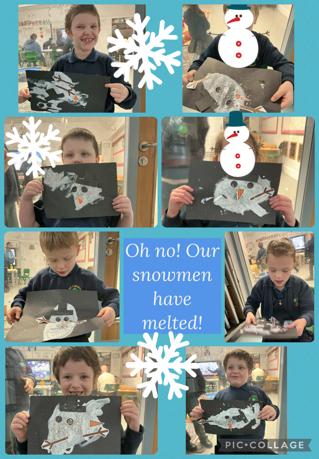 Image of Oh no! Our snowmen have melted!