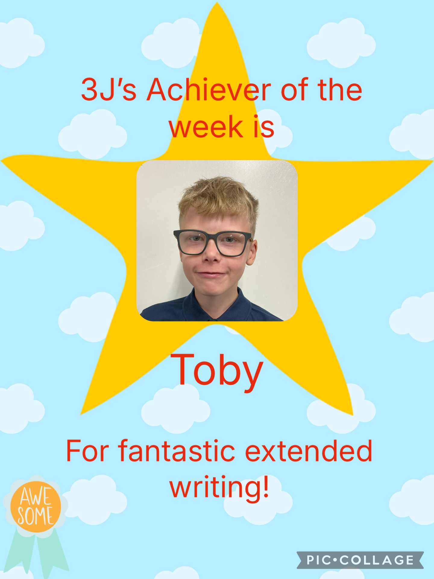 Image of Achiever of the week!