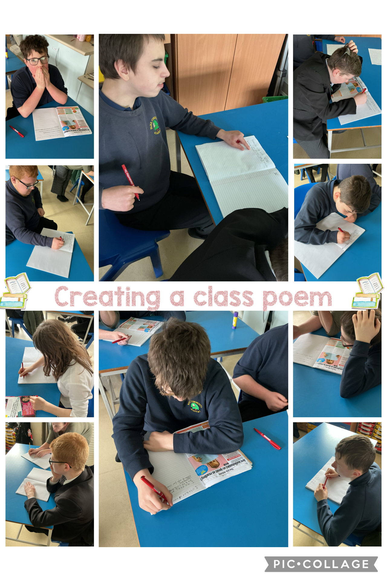 Image of Creating a class poem 