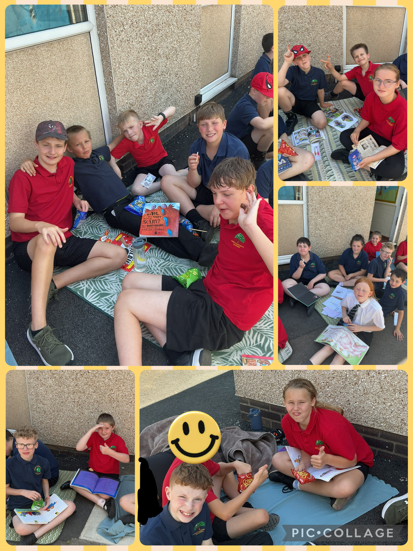 Image of Book buddies in the sun!