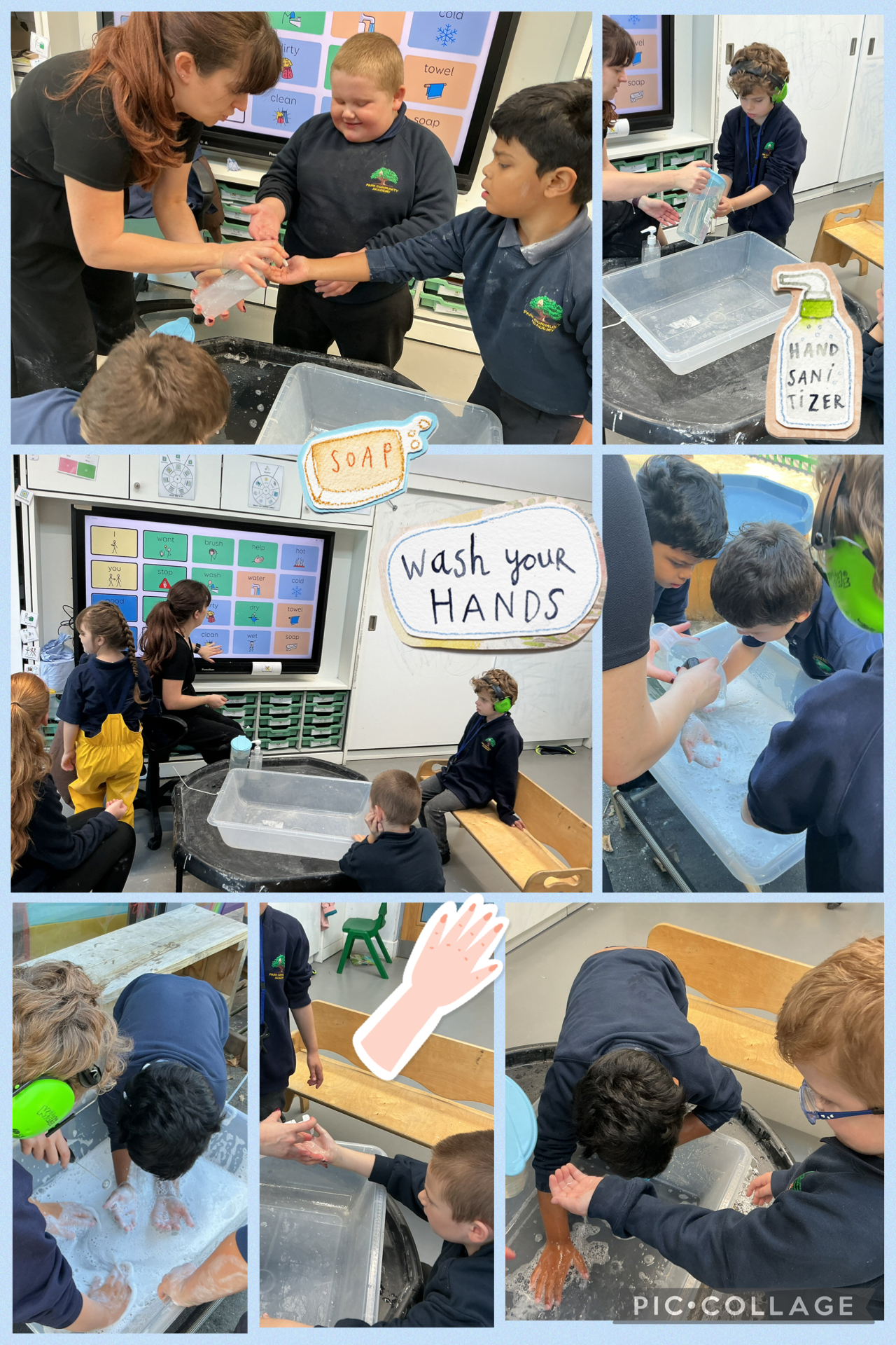 Image of Washing our hands!