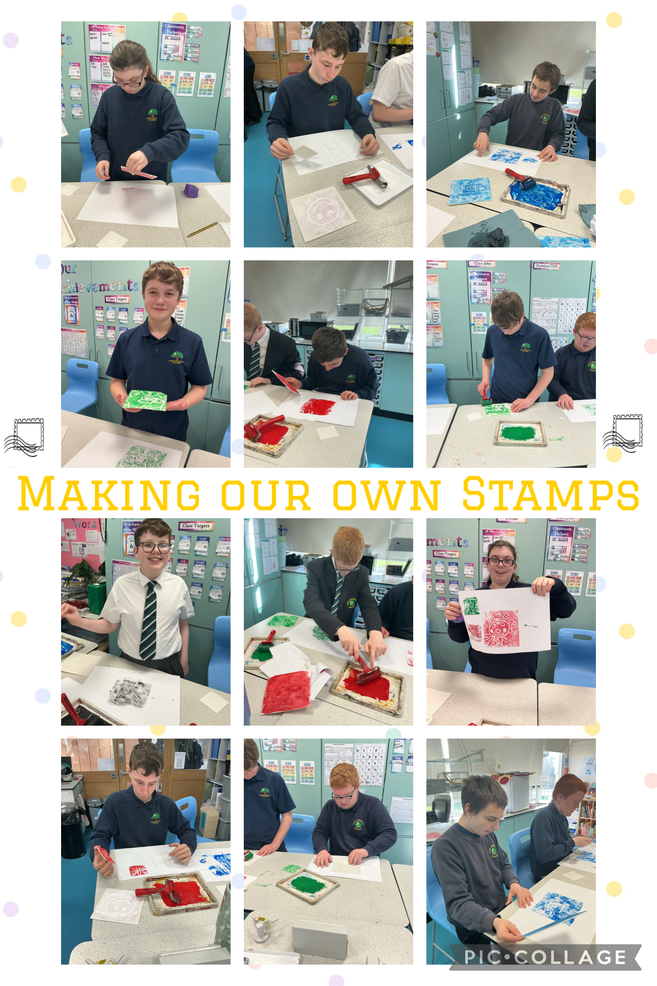 Image of Making our own Stamps 
