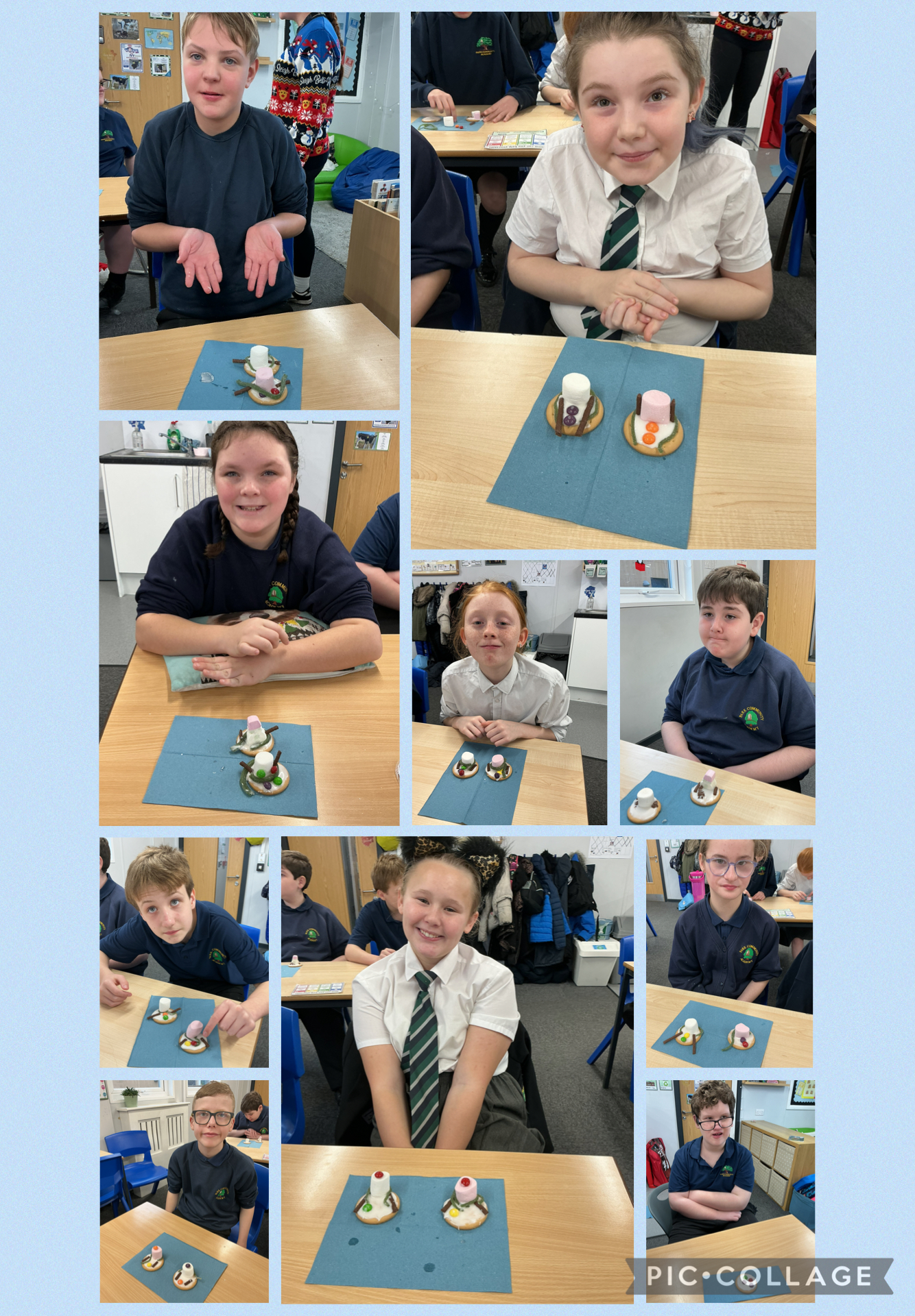 Image of Melted snowman biscuits