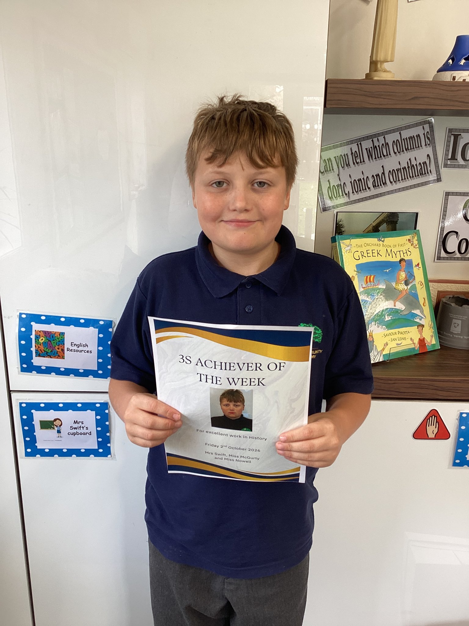 Image of Achiever of the week!