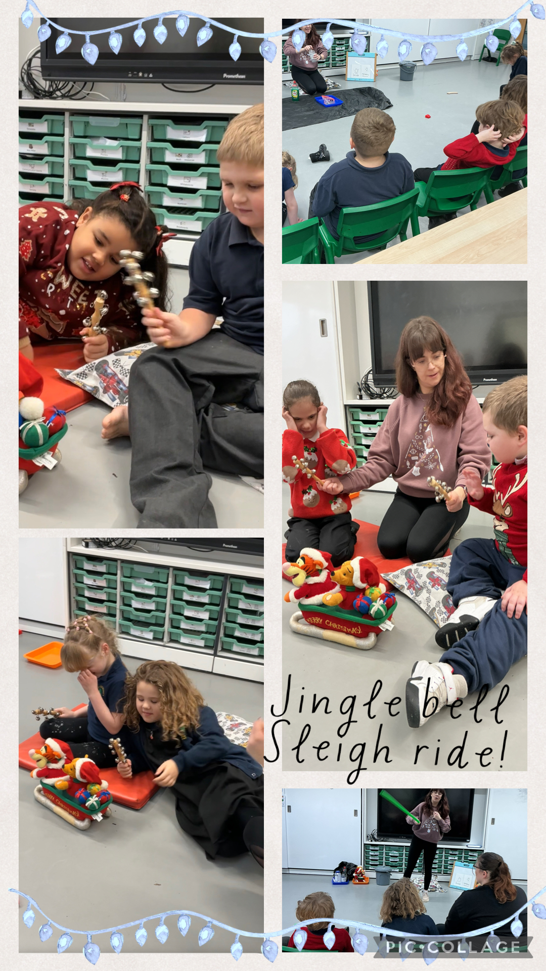 Image of Communication bucket, sharing joy