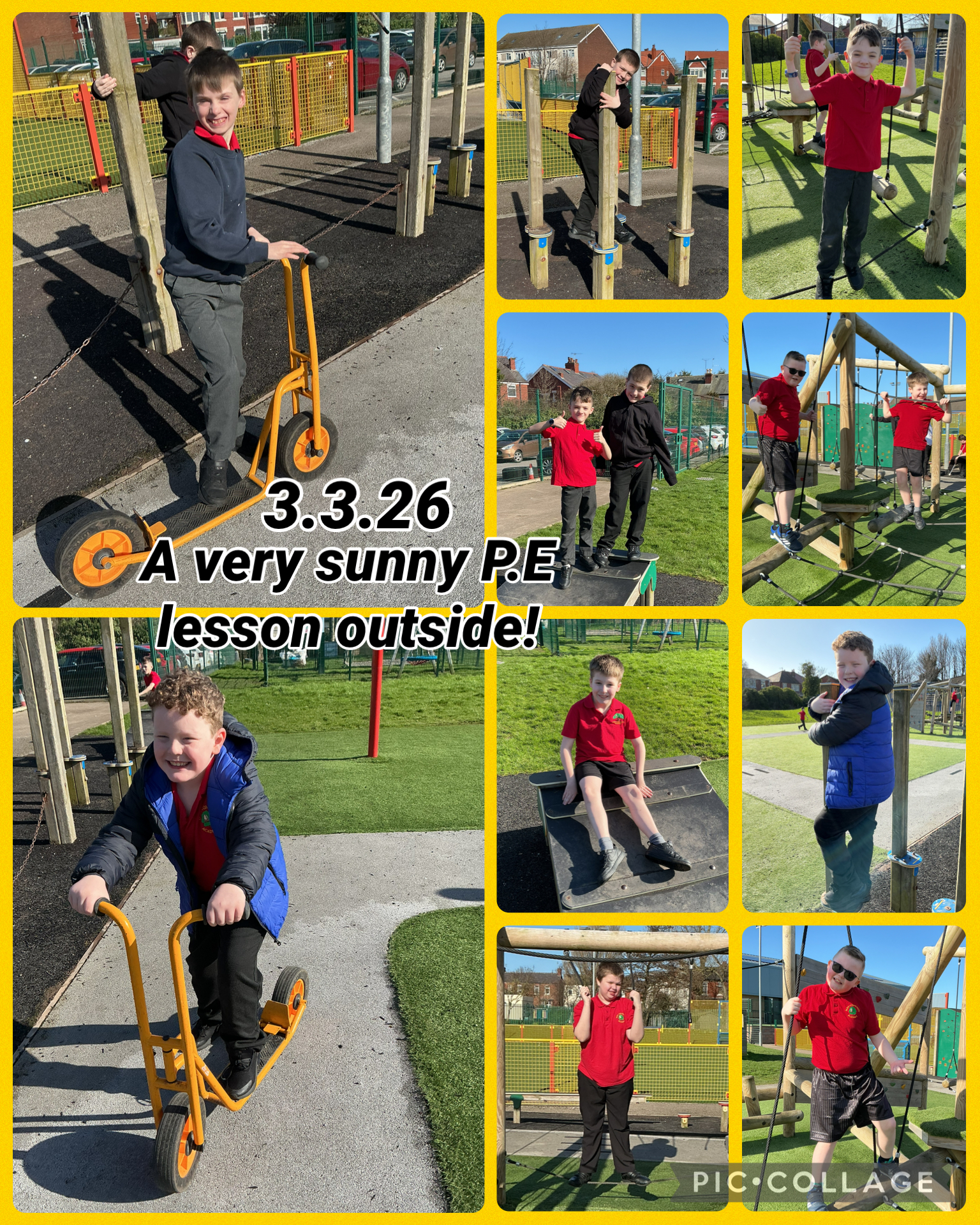 Image of 2G enjoying P.E in the sunshine! 