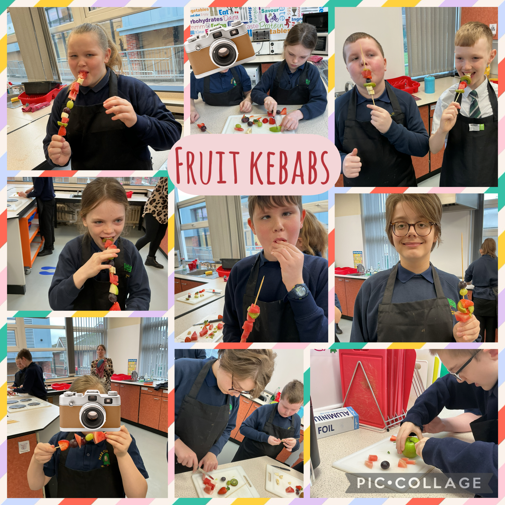 Image of Fruit kebabs