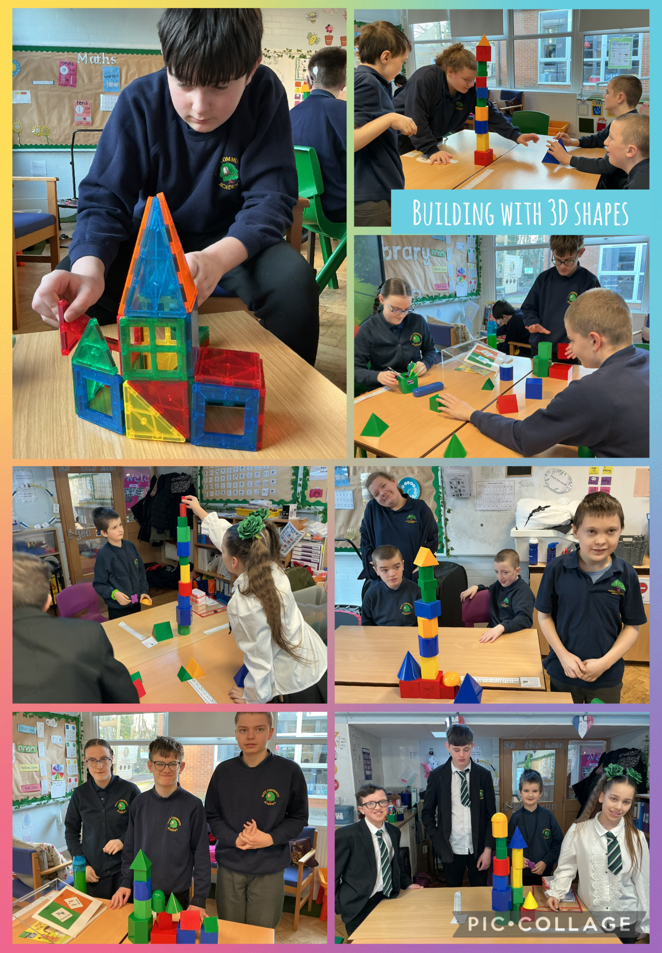 Image of Building with 3D shapes