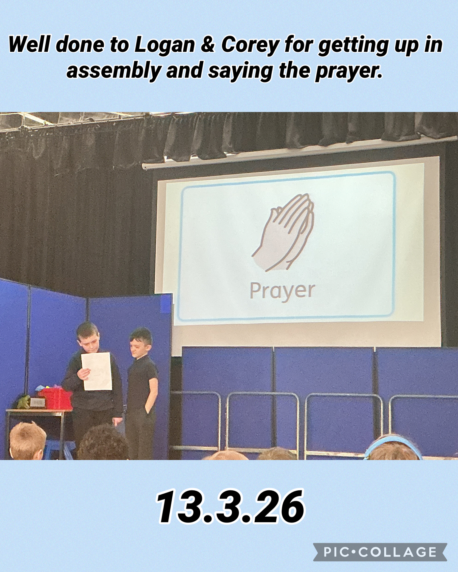 Image of Reading the prayer.