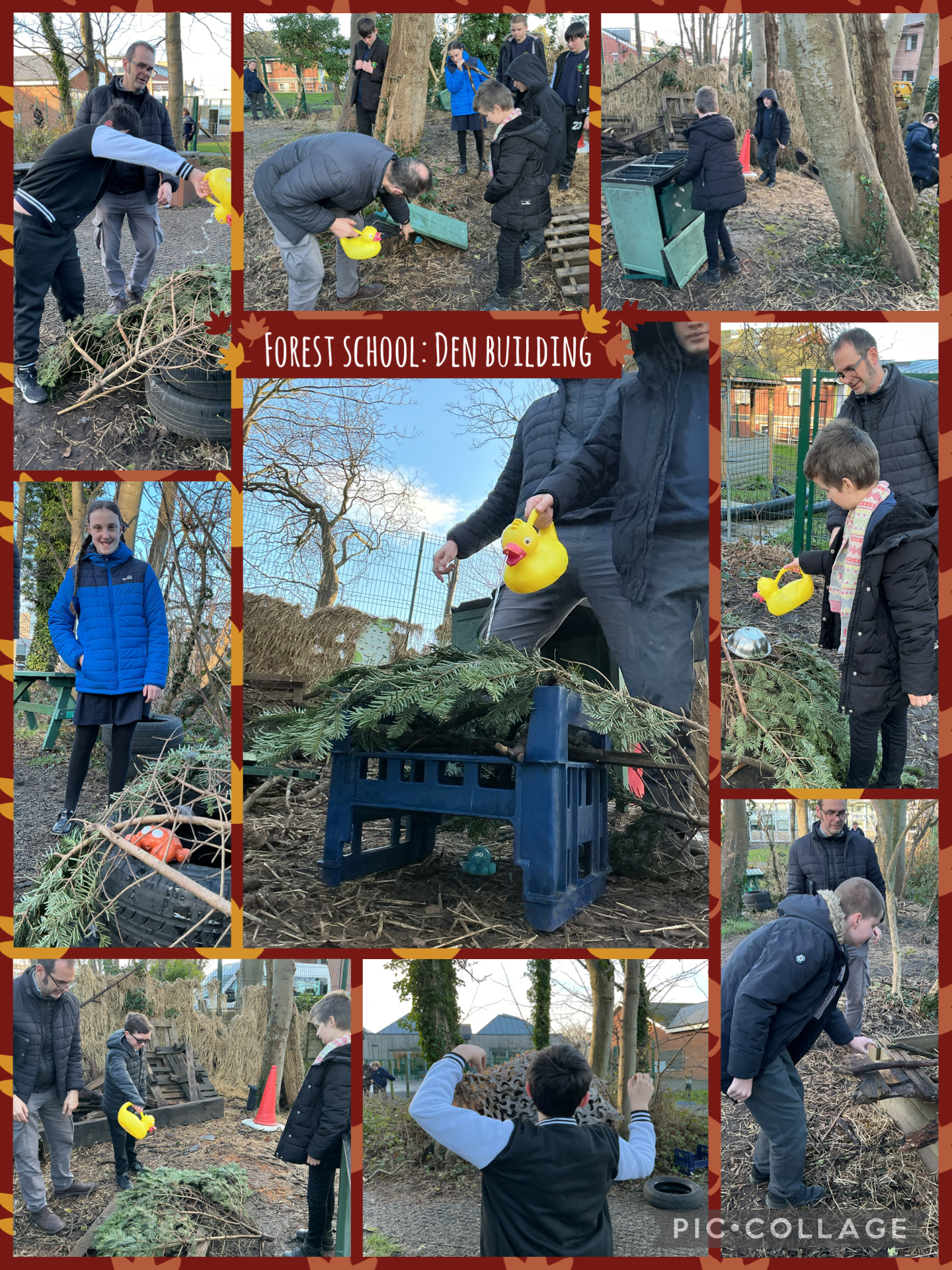 Image of Forest school: Den building