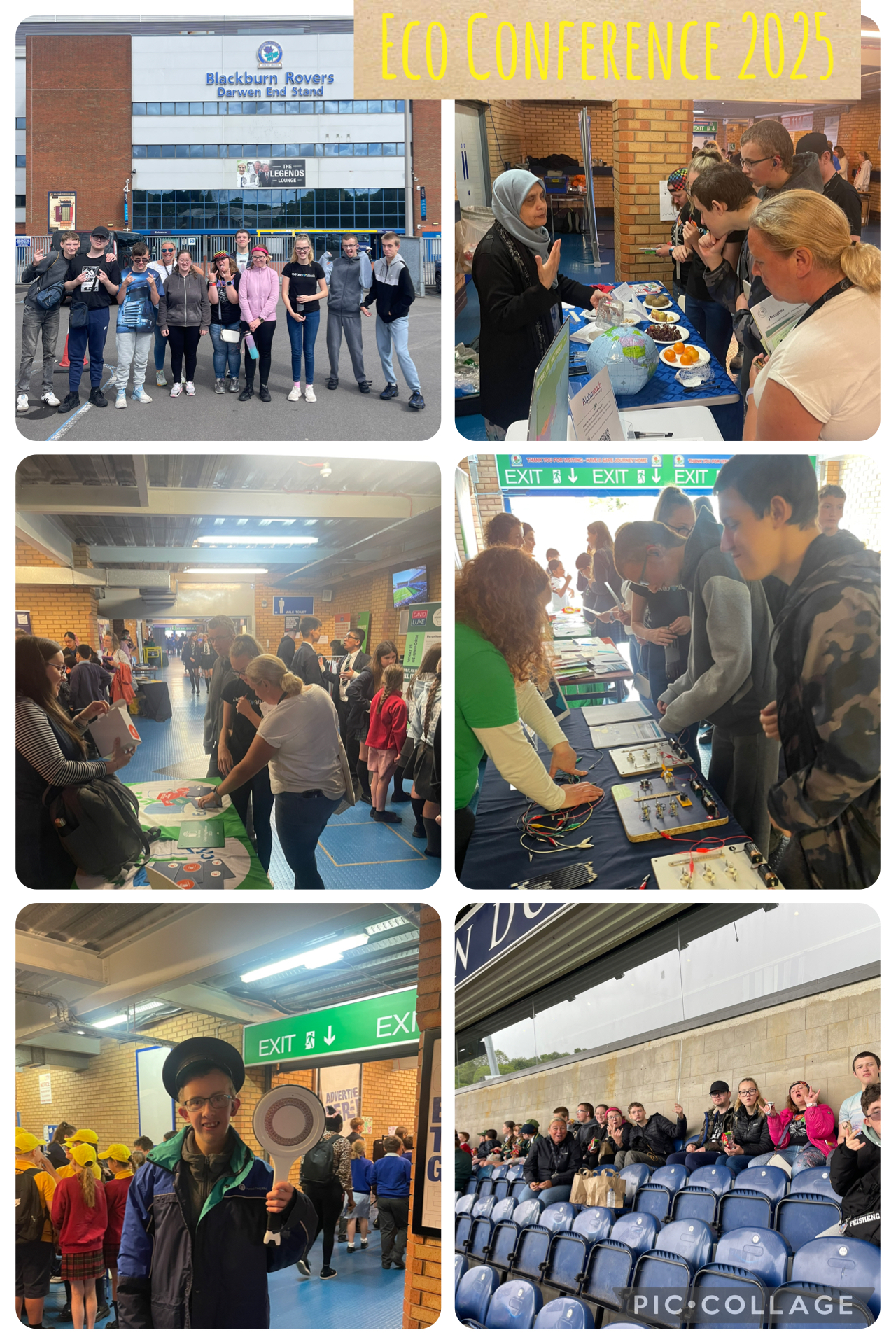Image of KS5 Oracle Students at the Eco Conference 2025 — Ewood Park