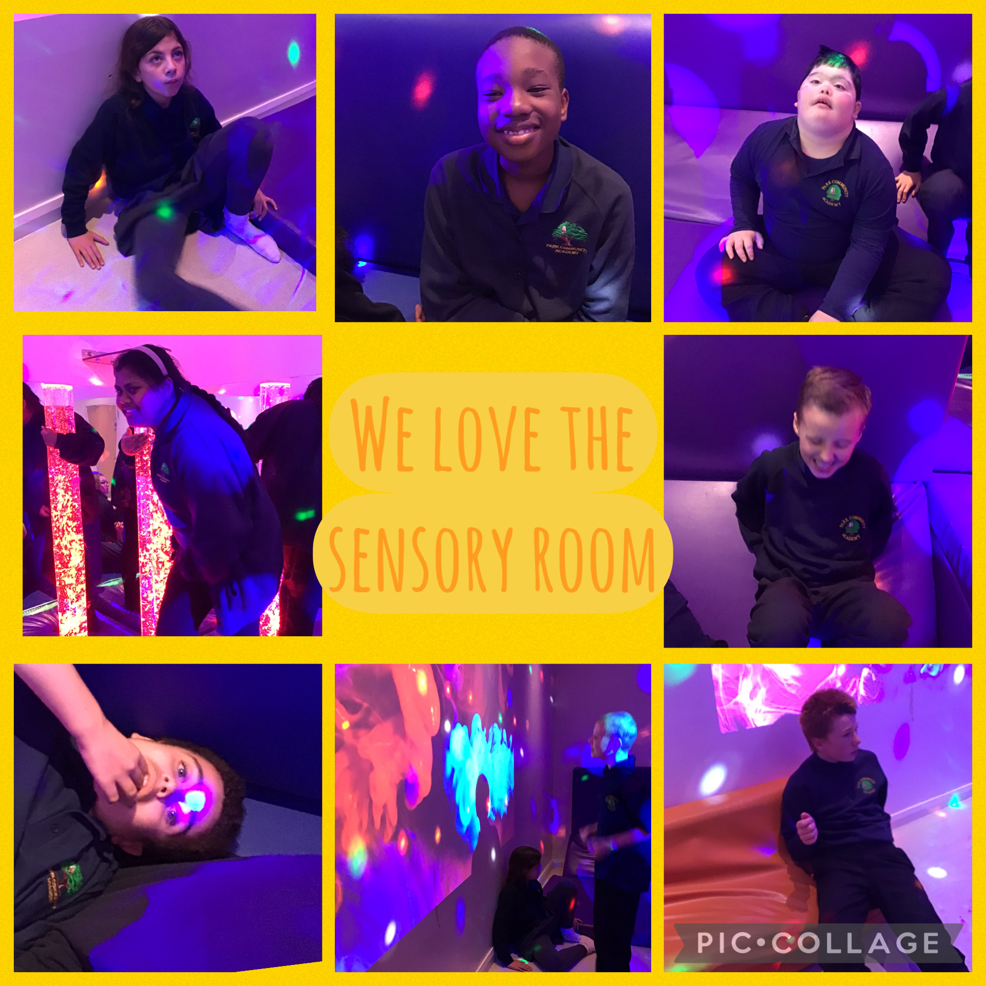 Image of Sensory room time :)