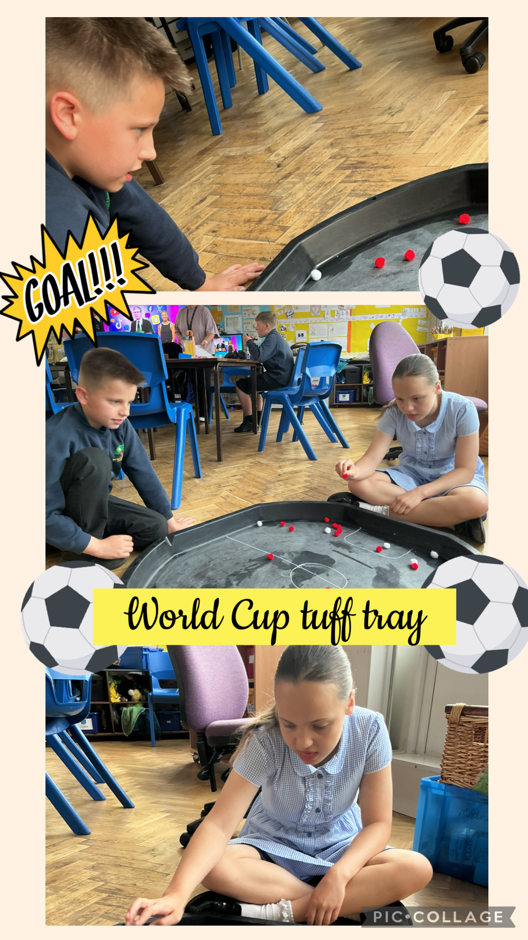 Image of World Cup tuff tray!