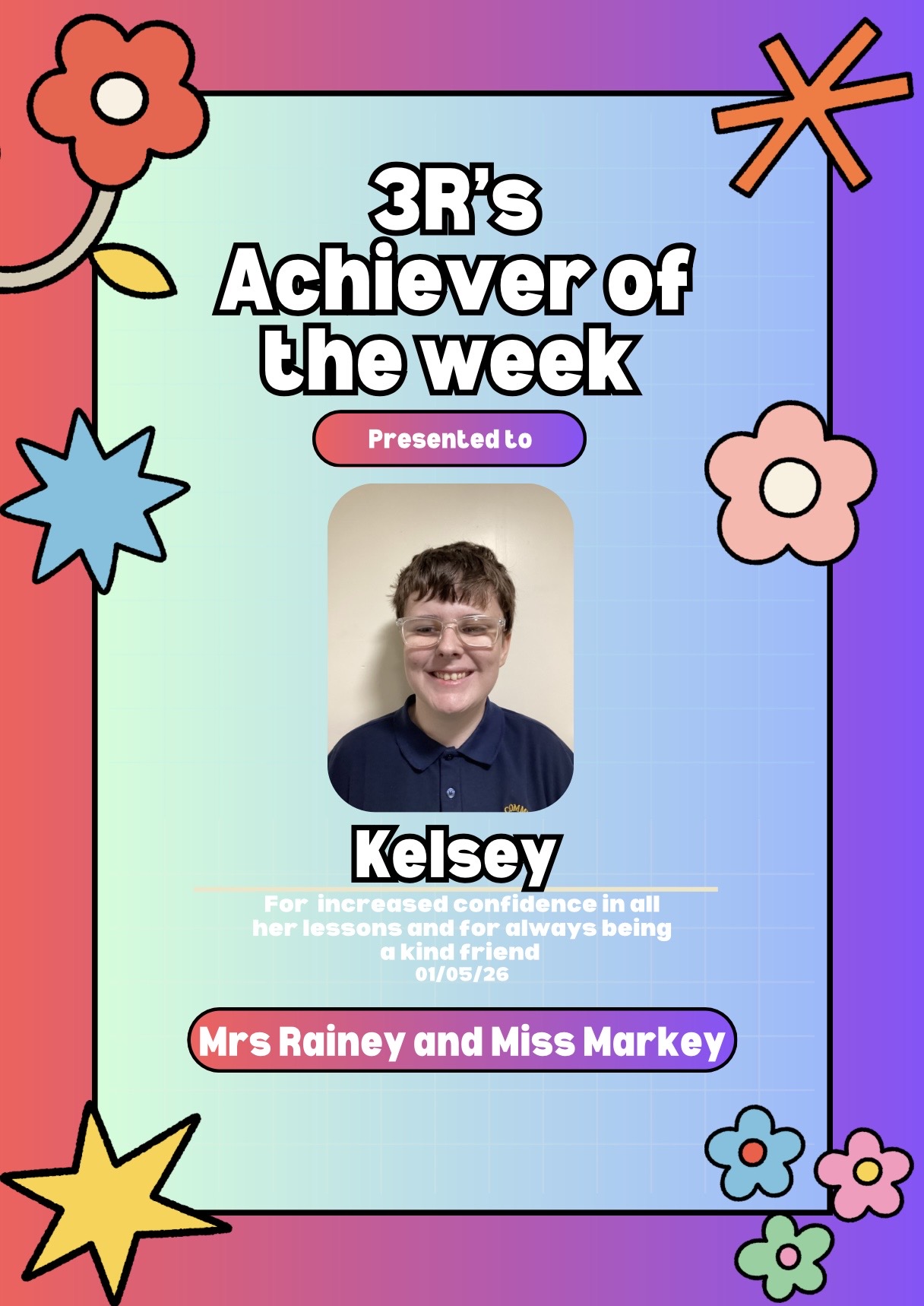 Image of Achiever of the Week