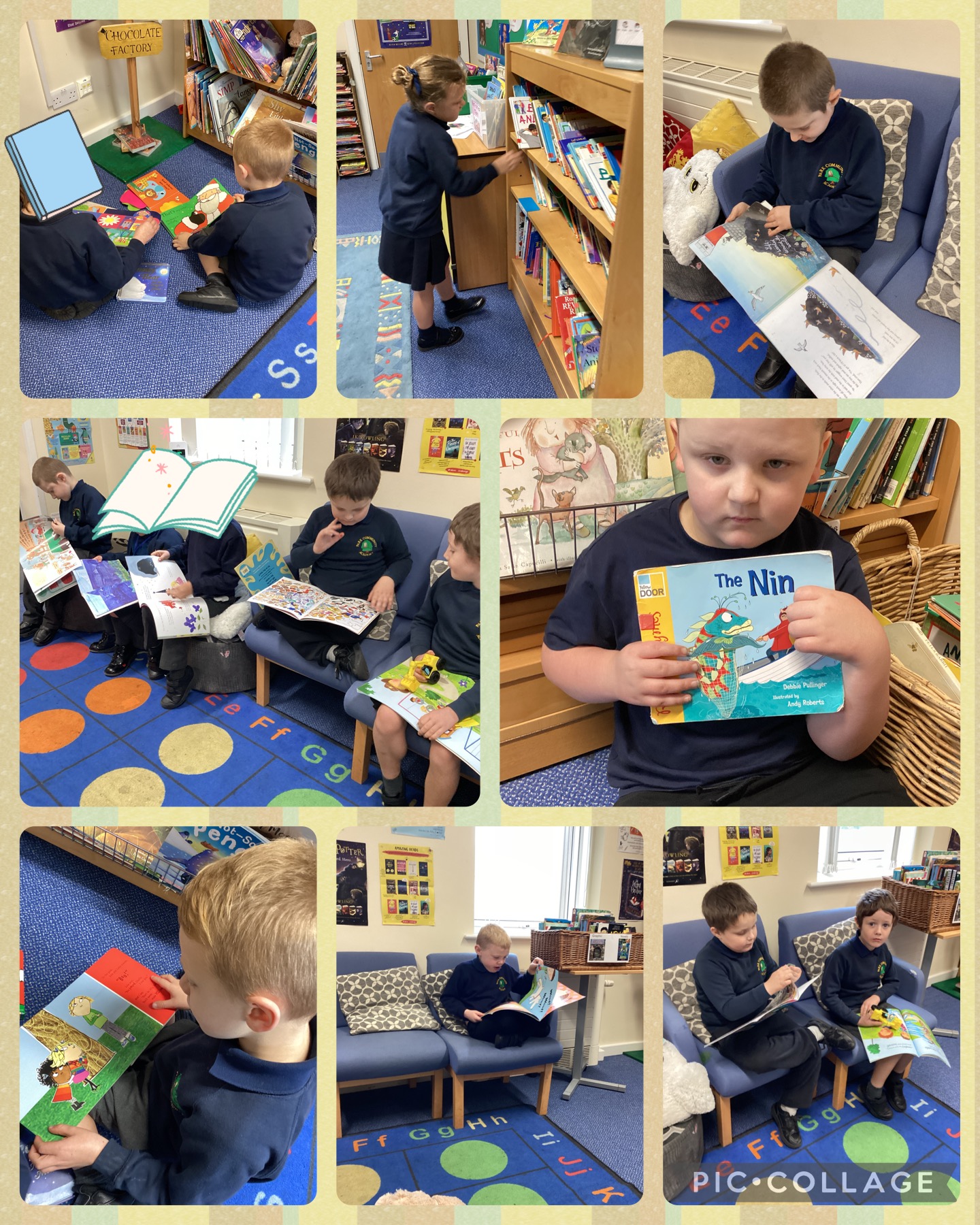Image of 1N library visit!